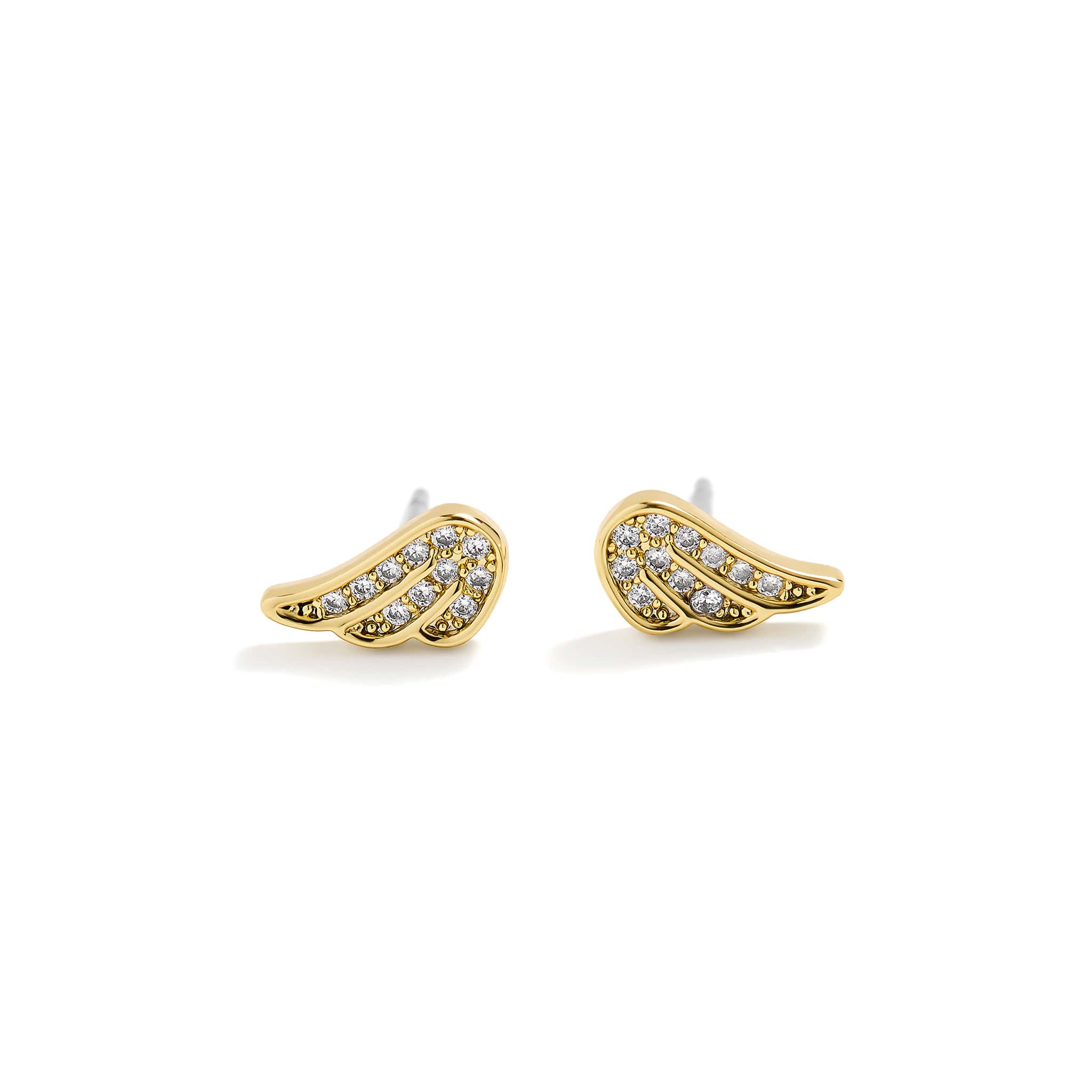Angel Wing Stud Earrings - Image 2