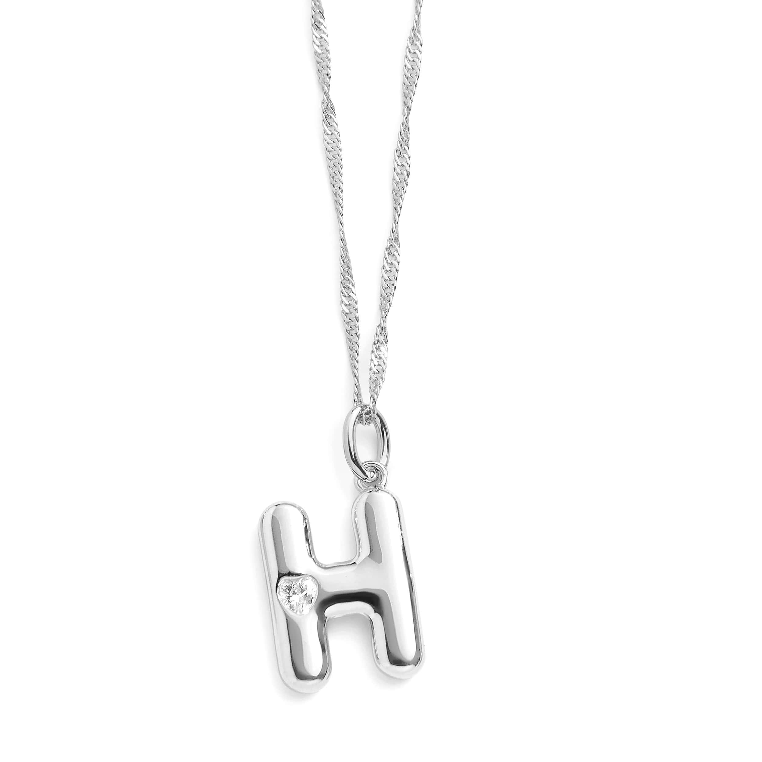 Bubble Letter Initial Necklace - Image 15