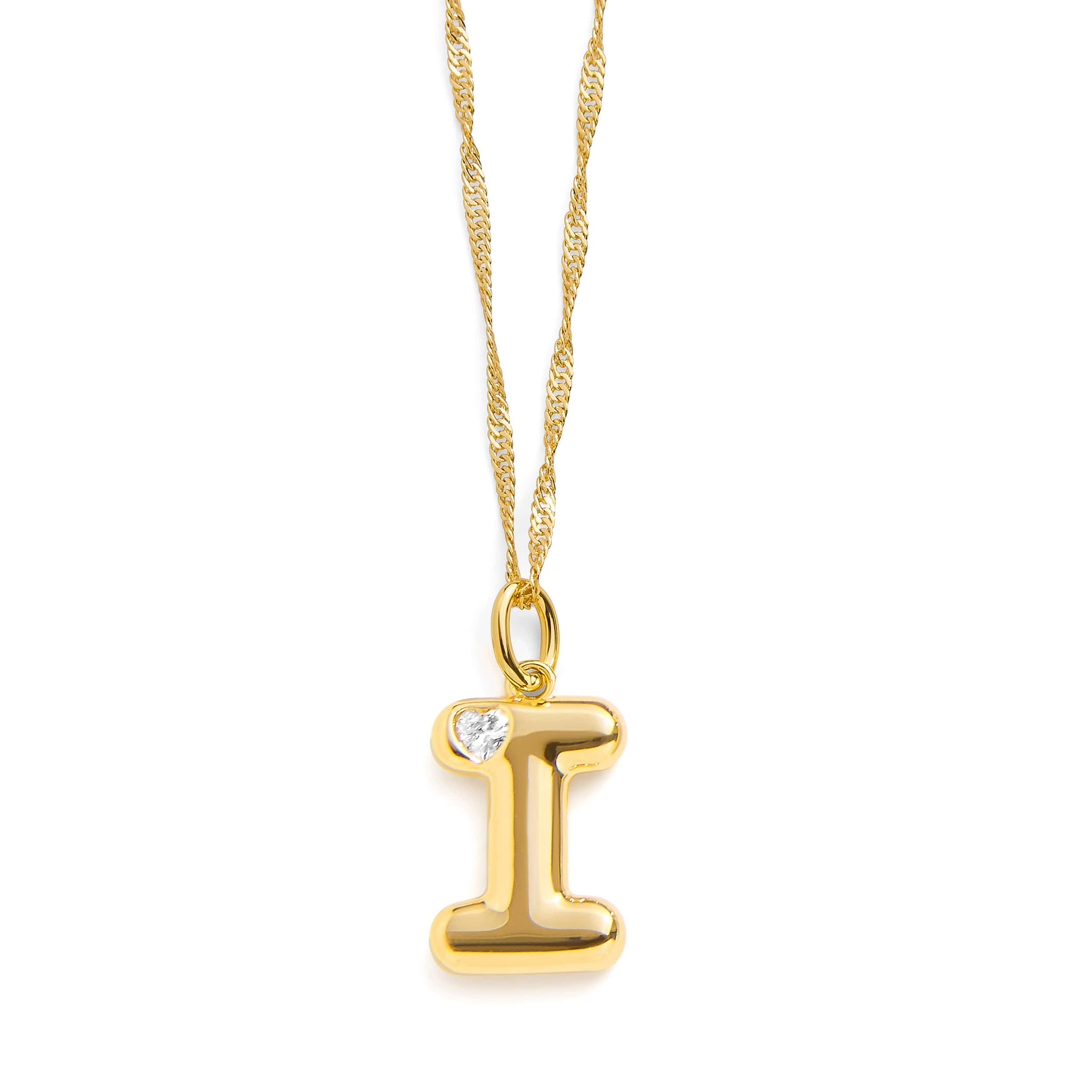 Bubble Letter Initial Necklace - Image 16