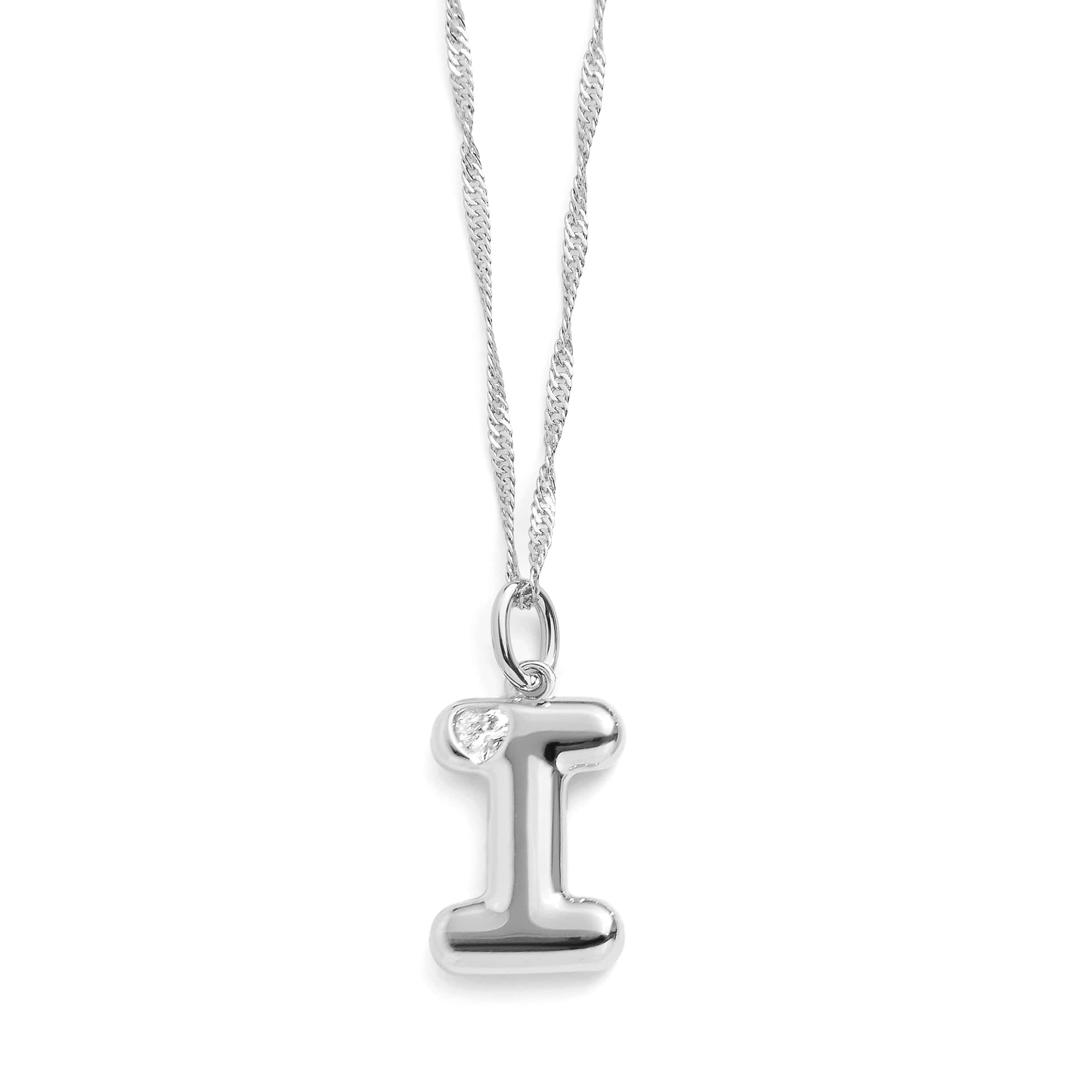 Bubble Letter Initial Necklace - Image 17