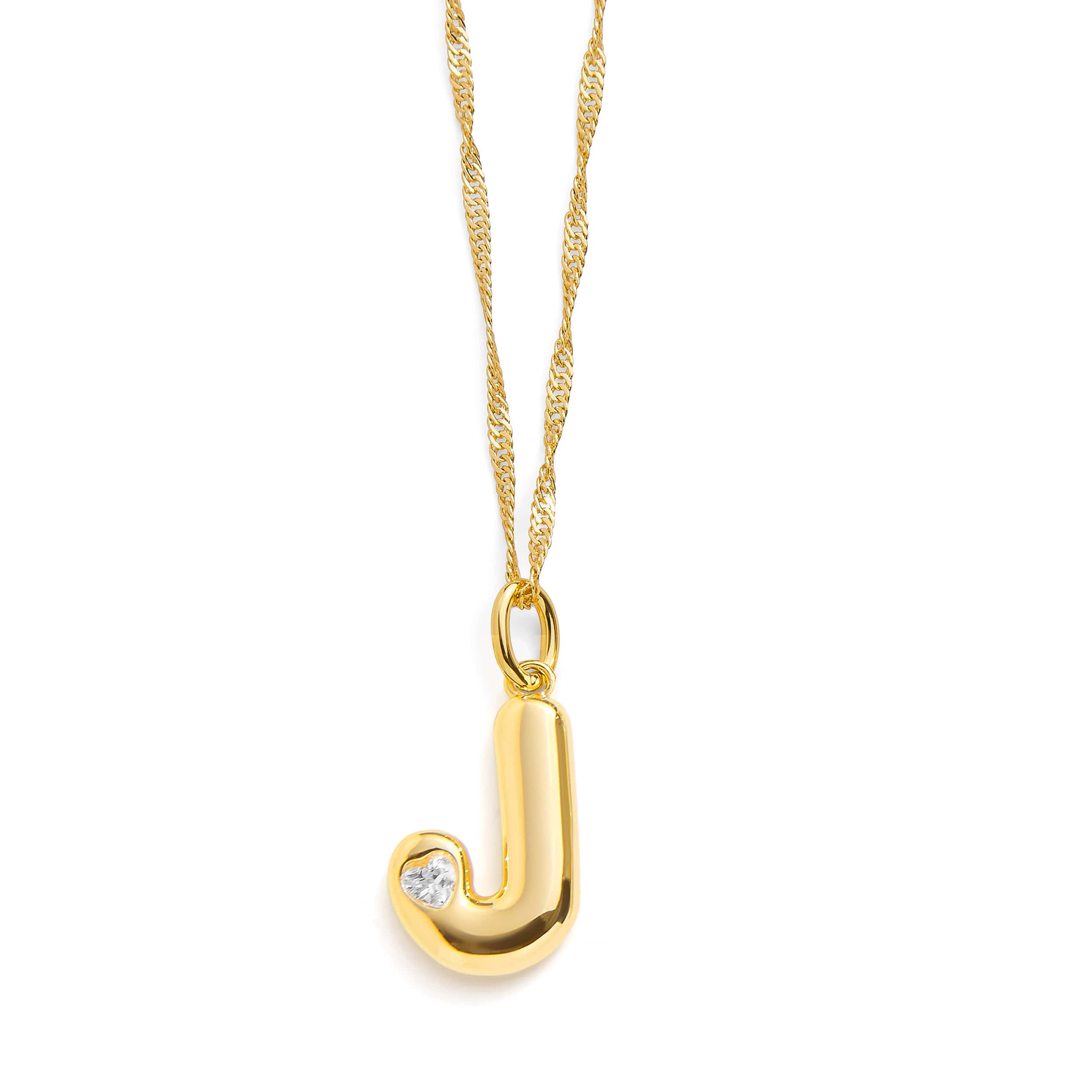 Bubble Letter Initial Necklace - Image 18