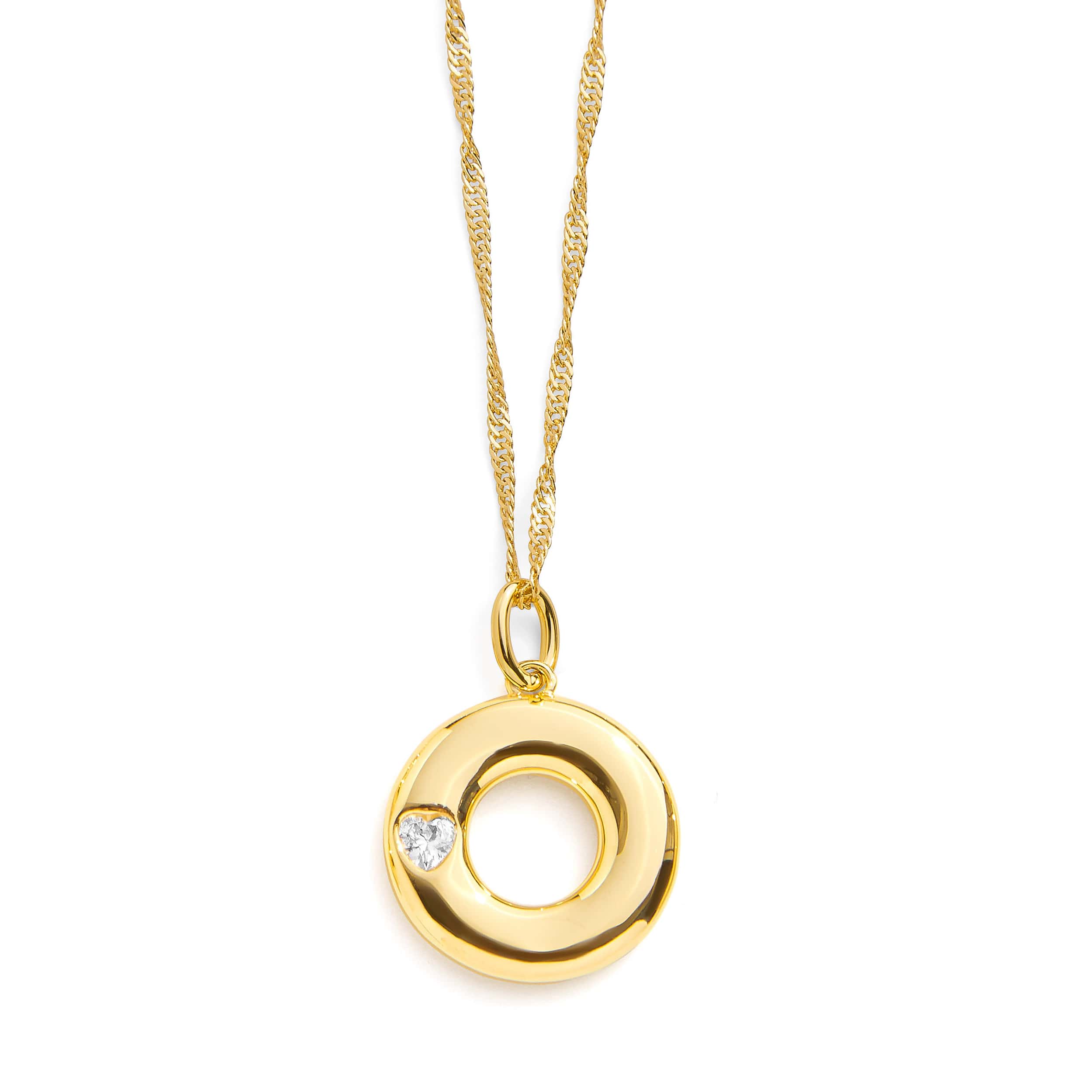 Bubble Letter Initial Necklace - Image 28