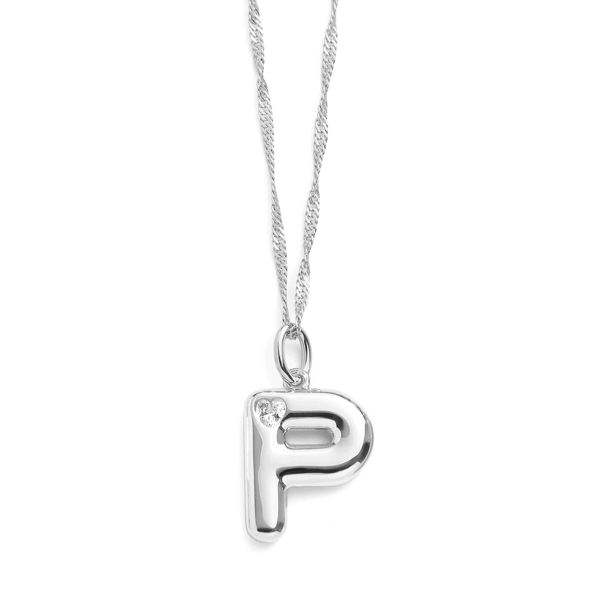 Bubble Letter Initial Necklace - Image 31