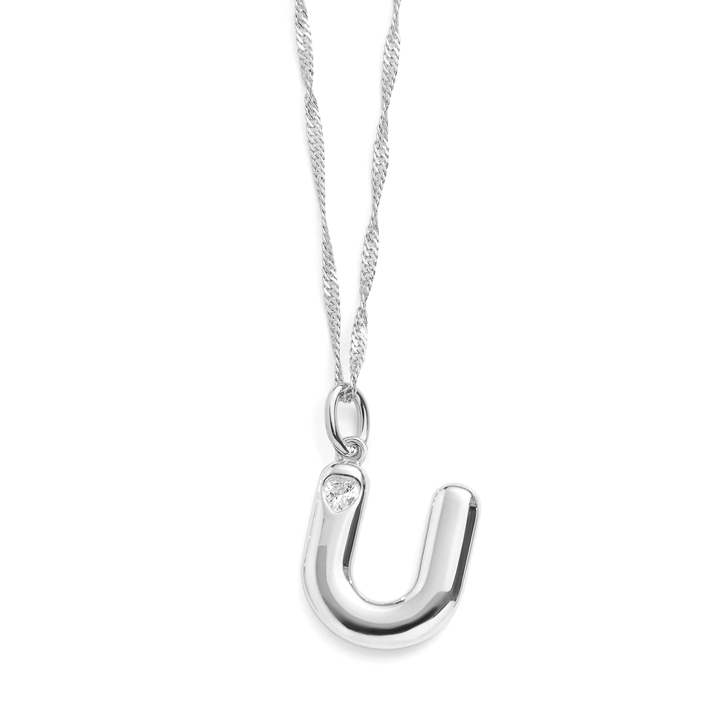 Bubble Letter Initial Necklace - Image 41