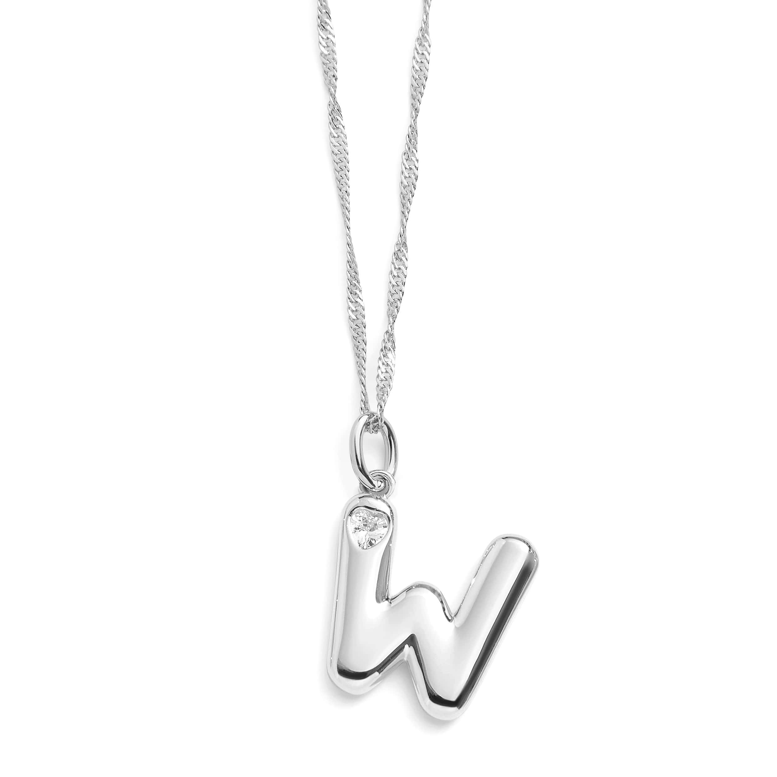 Bubble Letter Initial Necklace - Image 45