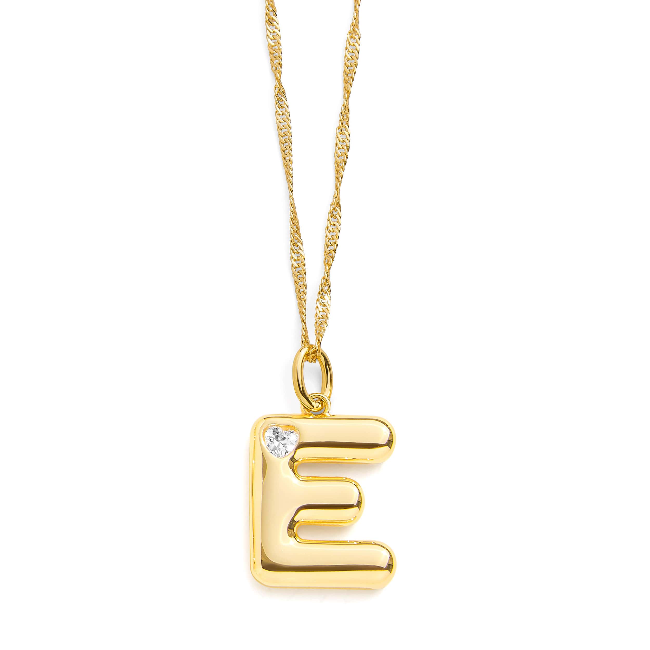 Bubble Letter Initial Necklace - Image 8