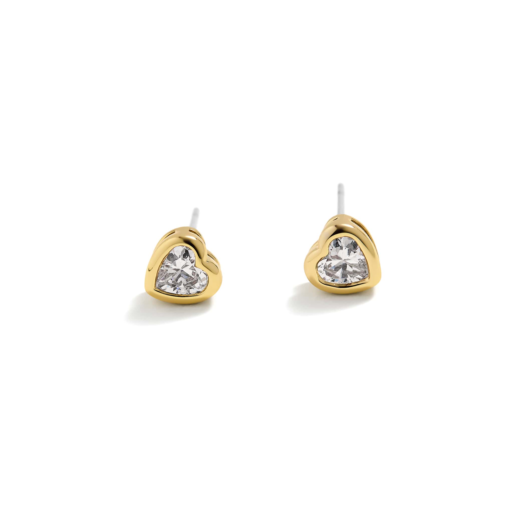 Crystal Heart Stud Earrings - Image 2