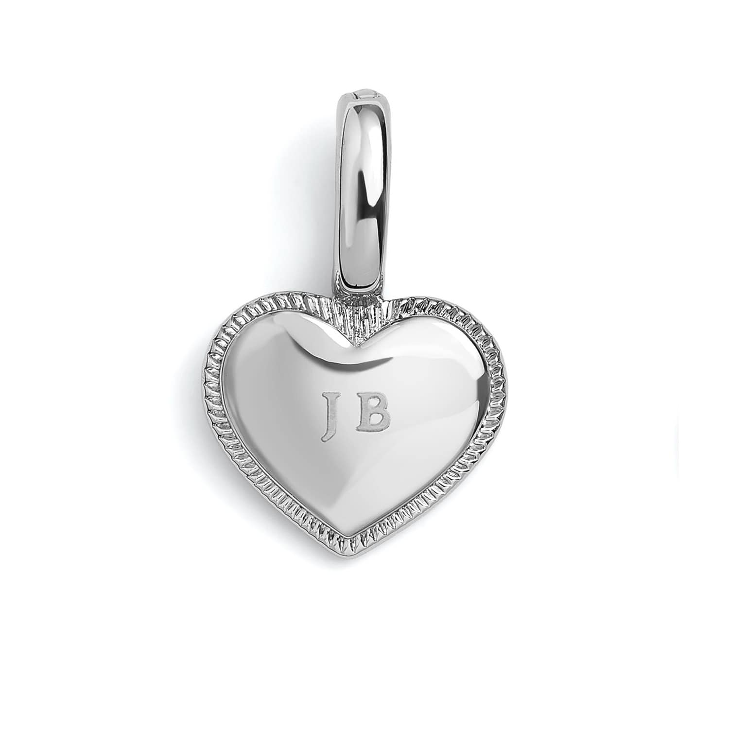 Engravable Heart Charm - Image 3