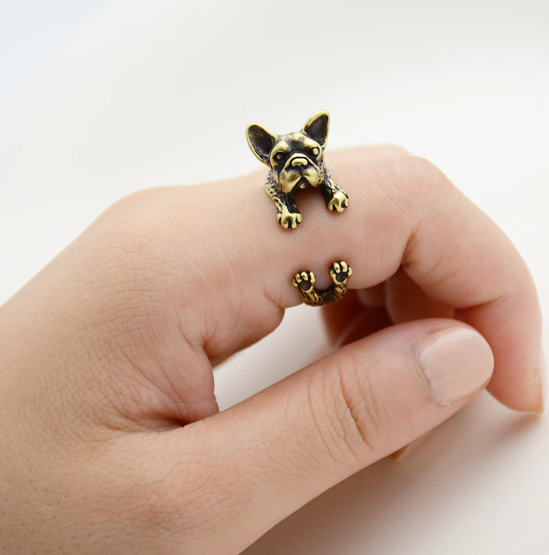 French Bull Dog Wrap Ring - Image 3