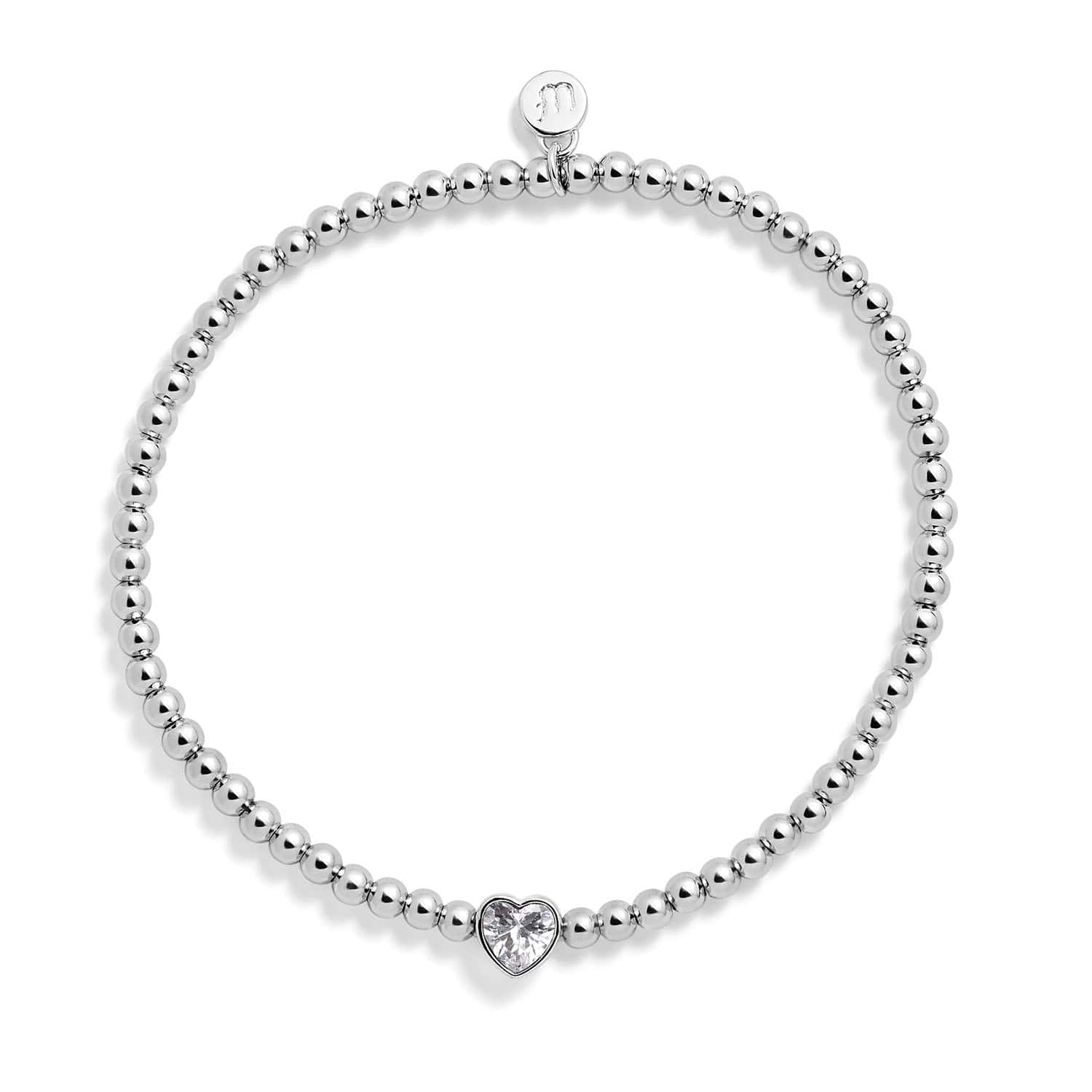 Heart Birthstone Stretch Bracelet - Image 4