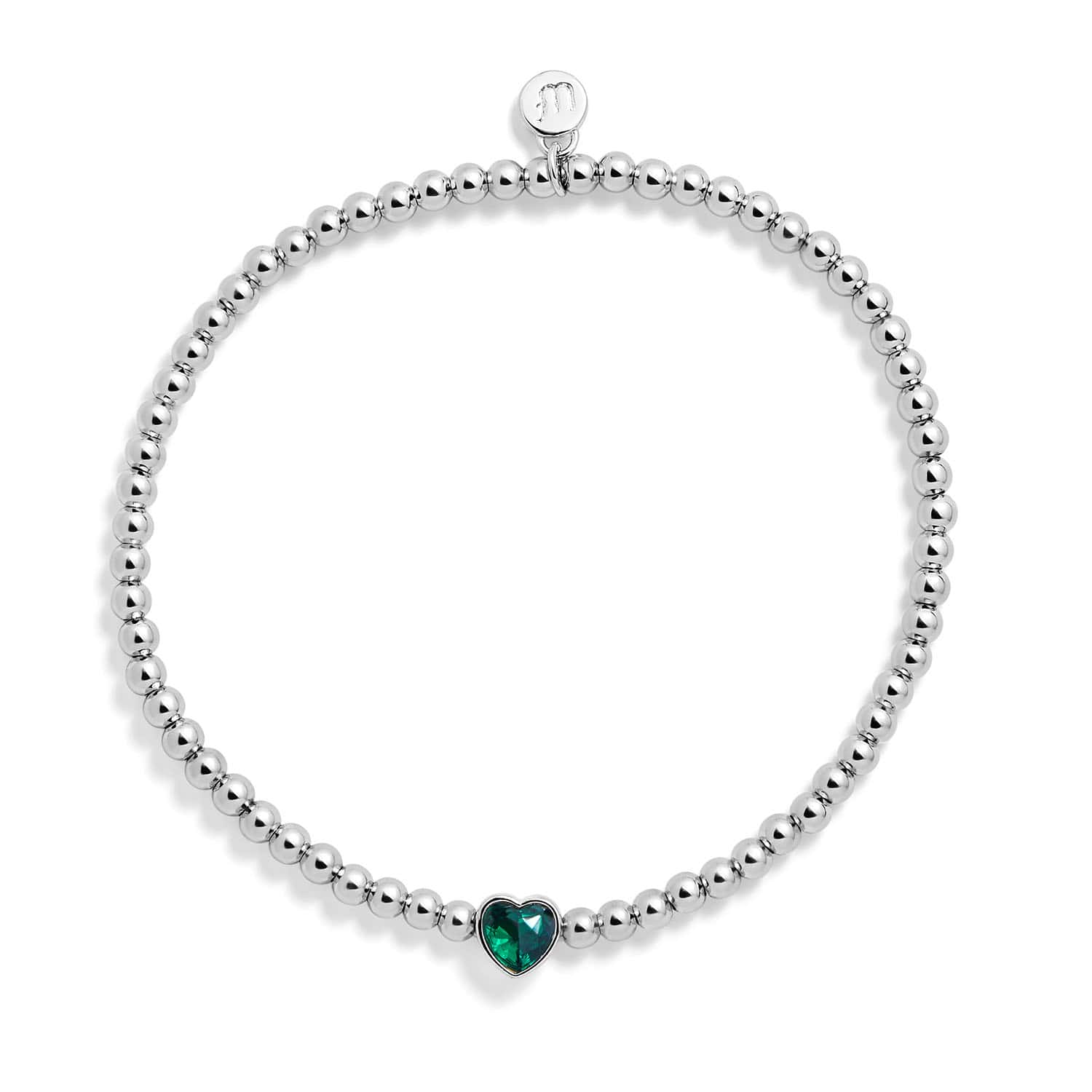 Heart Birthstone Stretch Bracelet - Image 5