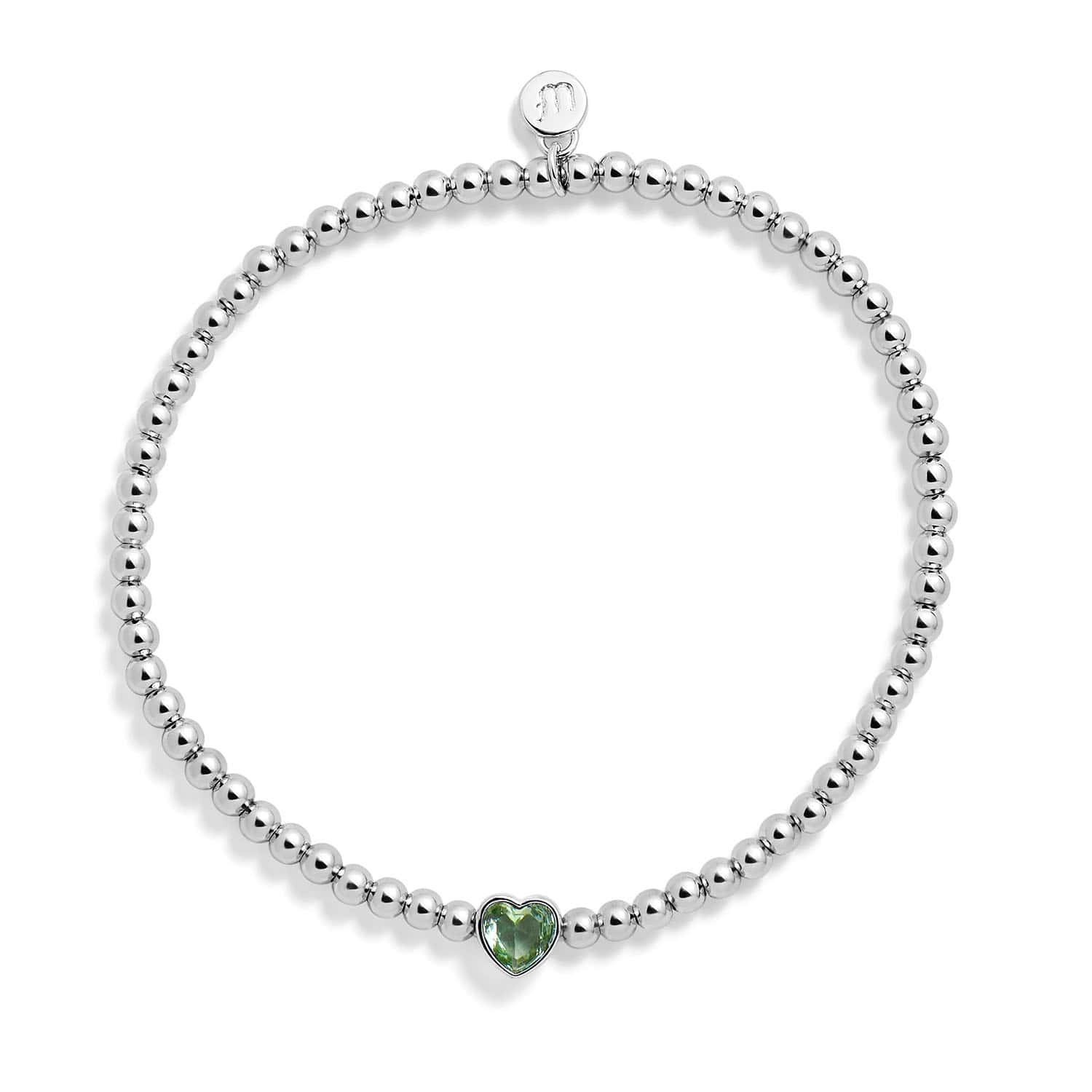 Heart Birthstone Stretch Bracelet - Image 8