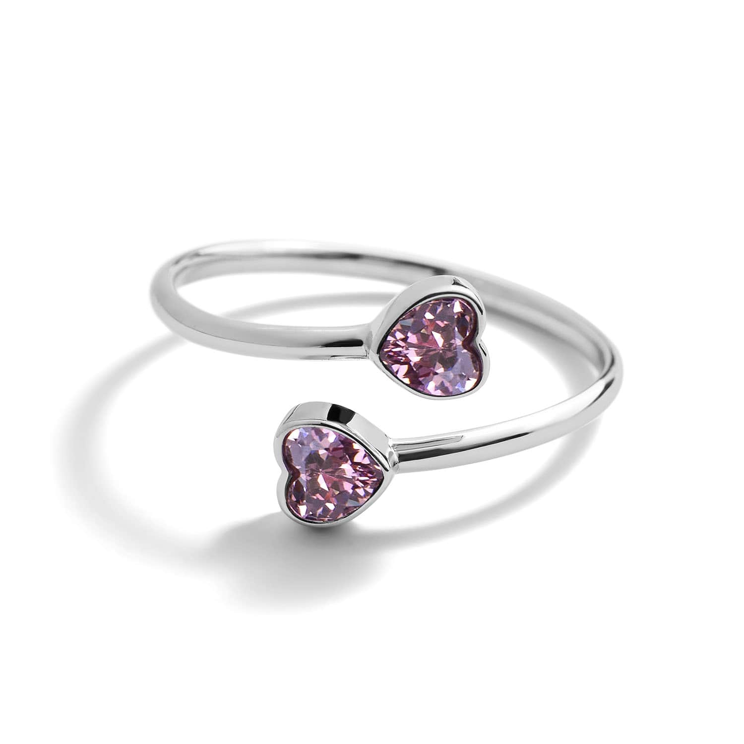 Heart Birthstone Wrap Ring - Image 10