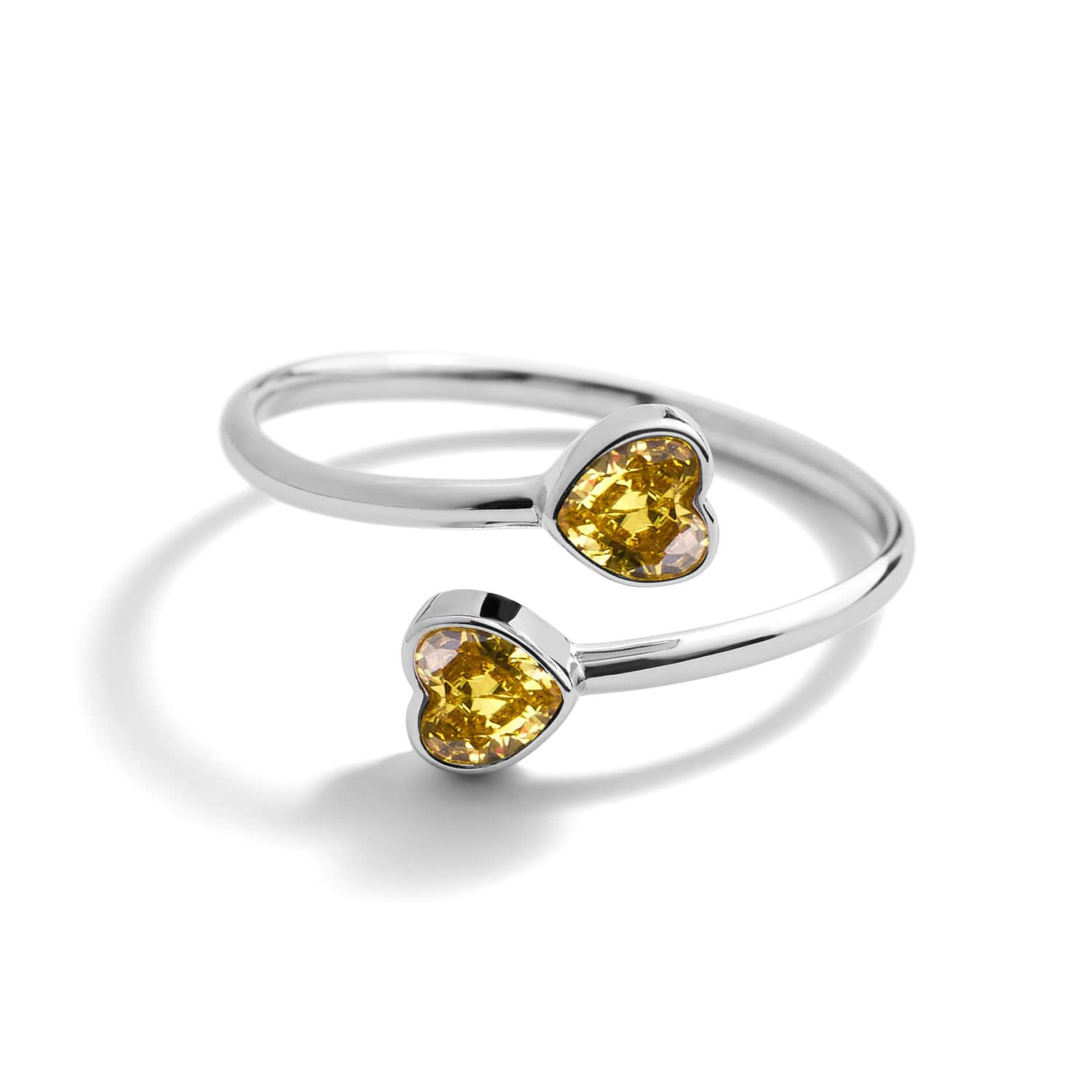 Heart Birthstone Wrap Ring - Image 11