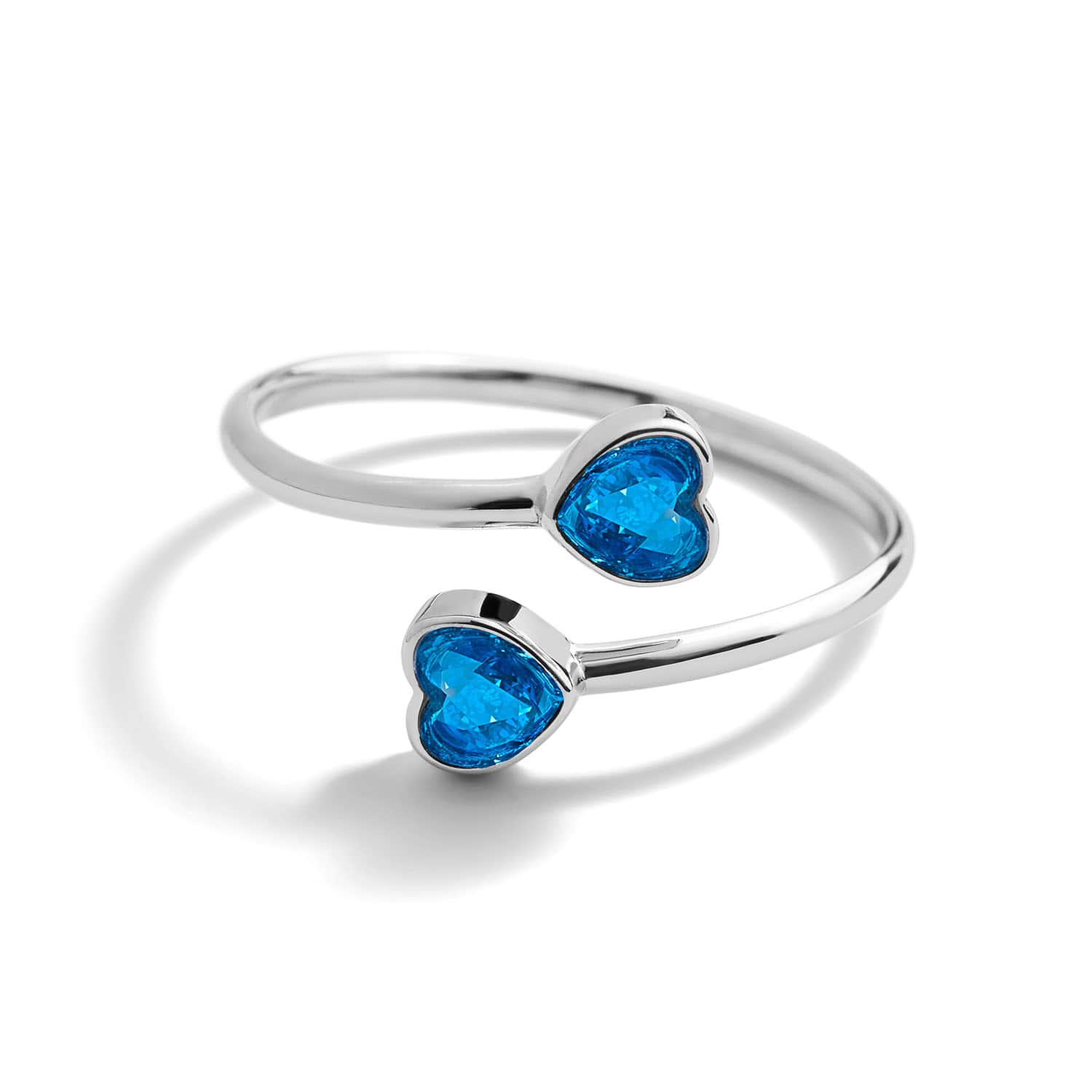 Heart Birthstone Wrap Ring - Image 12