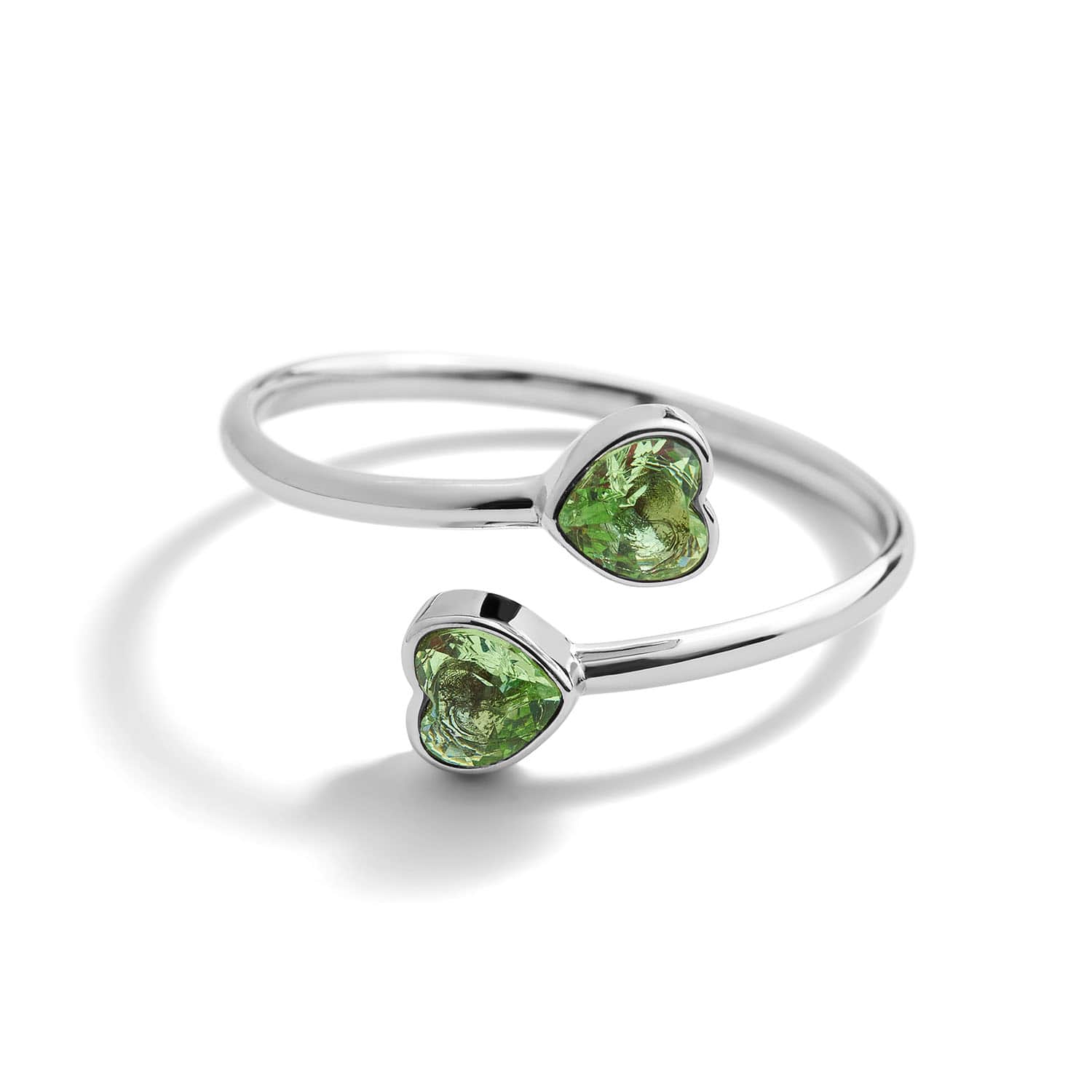 Heart Birthstone Wrap Ring - Image 8