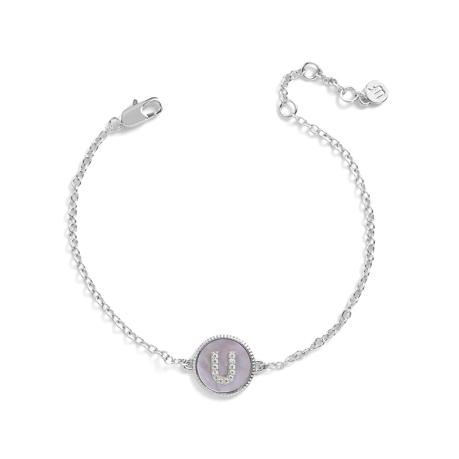 Mother of Pearl Initial Bracelet - Image 10