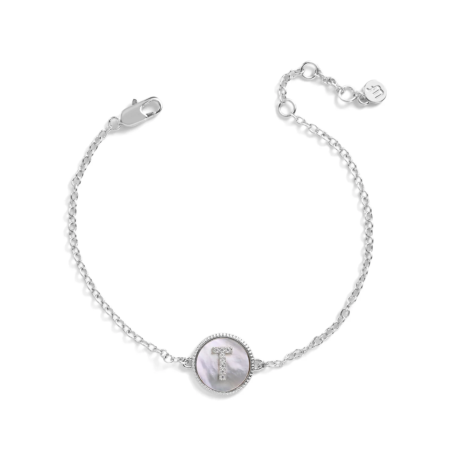 Mother of Pearl Initial Bracelet - Image 11