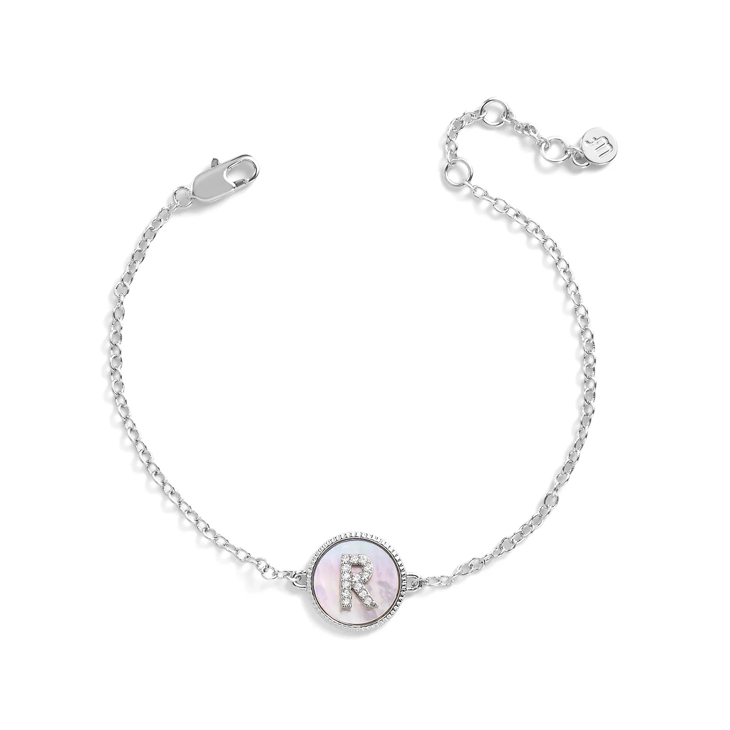 Mother of Pearl Initial Bracelet - Image 12