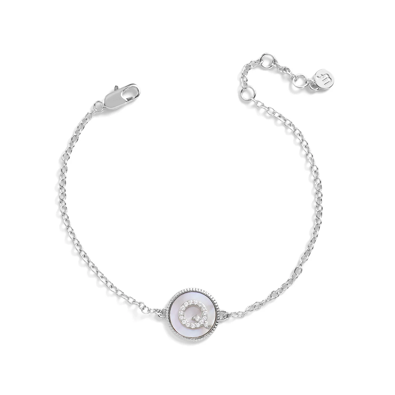 Mother of Pearl Initial Bracelet - Image 14