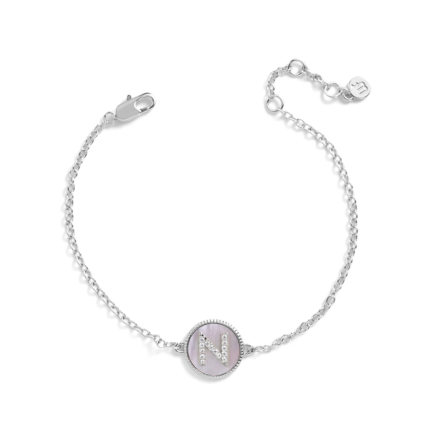 Mother of Pearl Initial Bracelet - Image 17