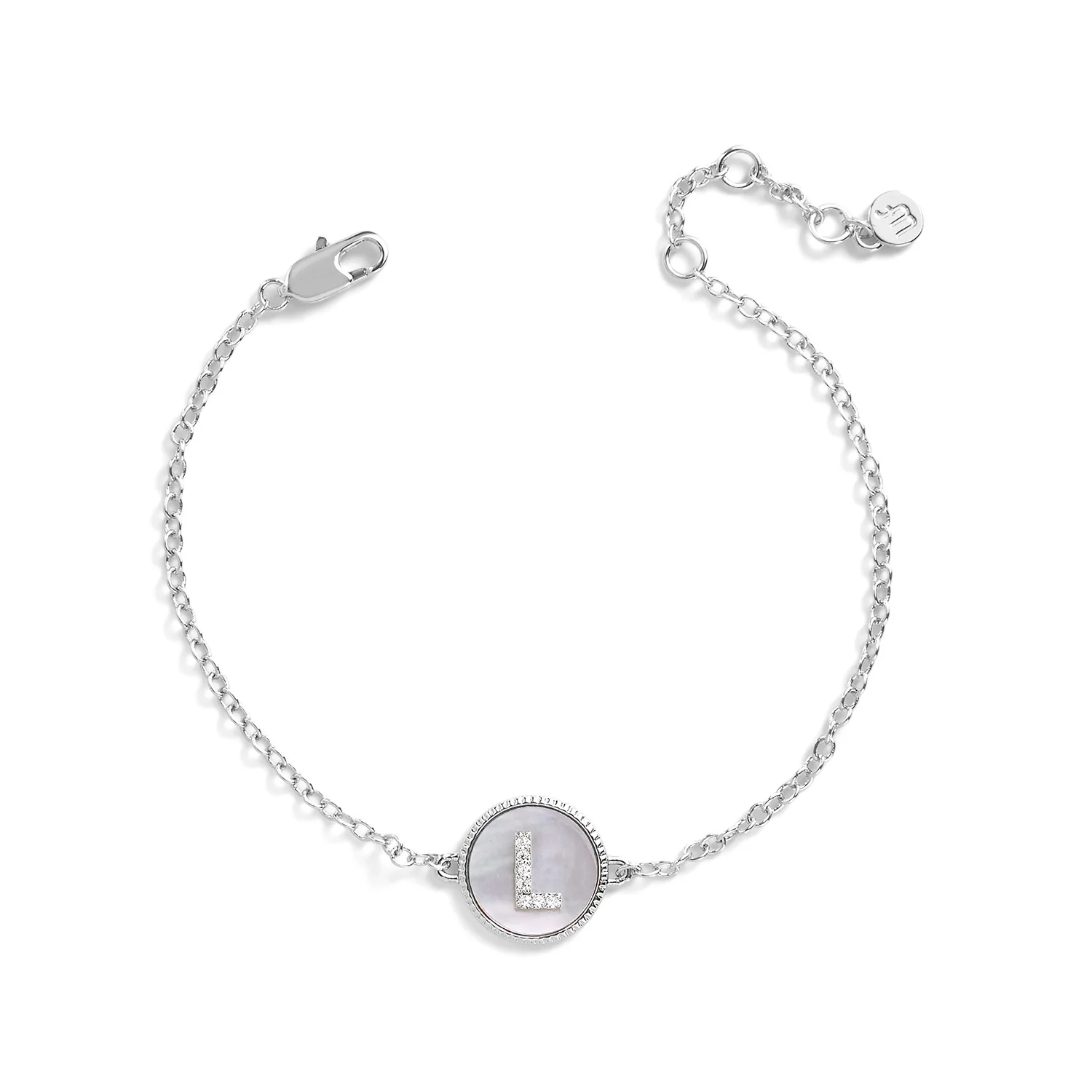 Mother of Pearl Initial Bracelet - Image 19