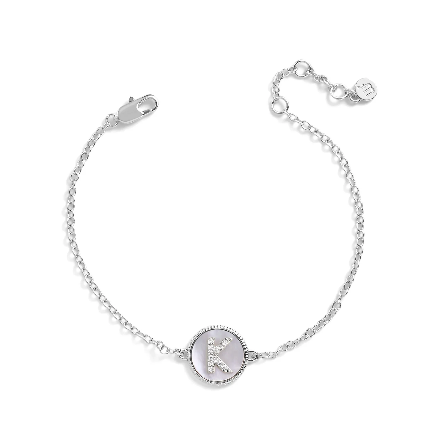 Mother of Pearl Initial Bracelet - Image 20