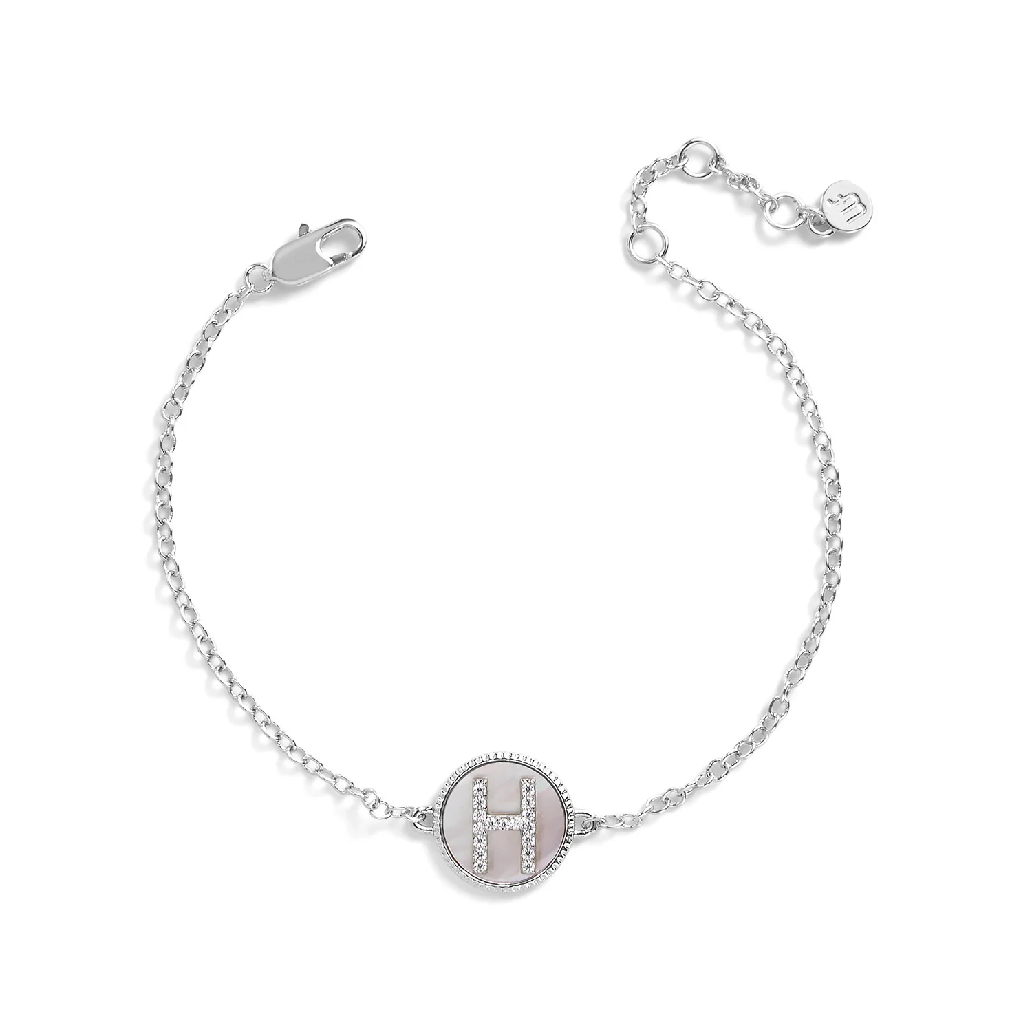 Mother of Pearl Initial Bracelet - Image 23