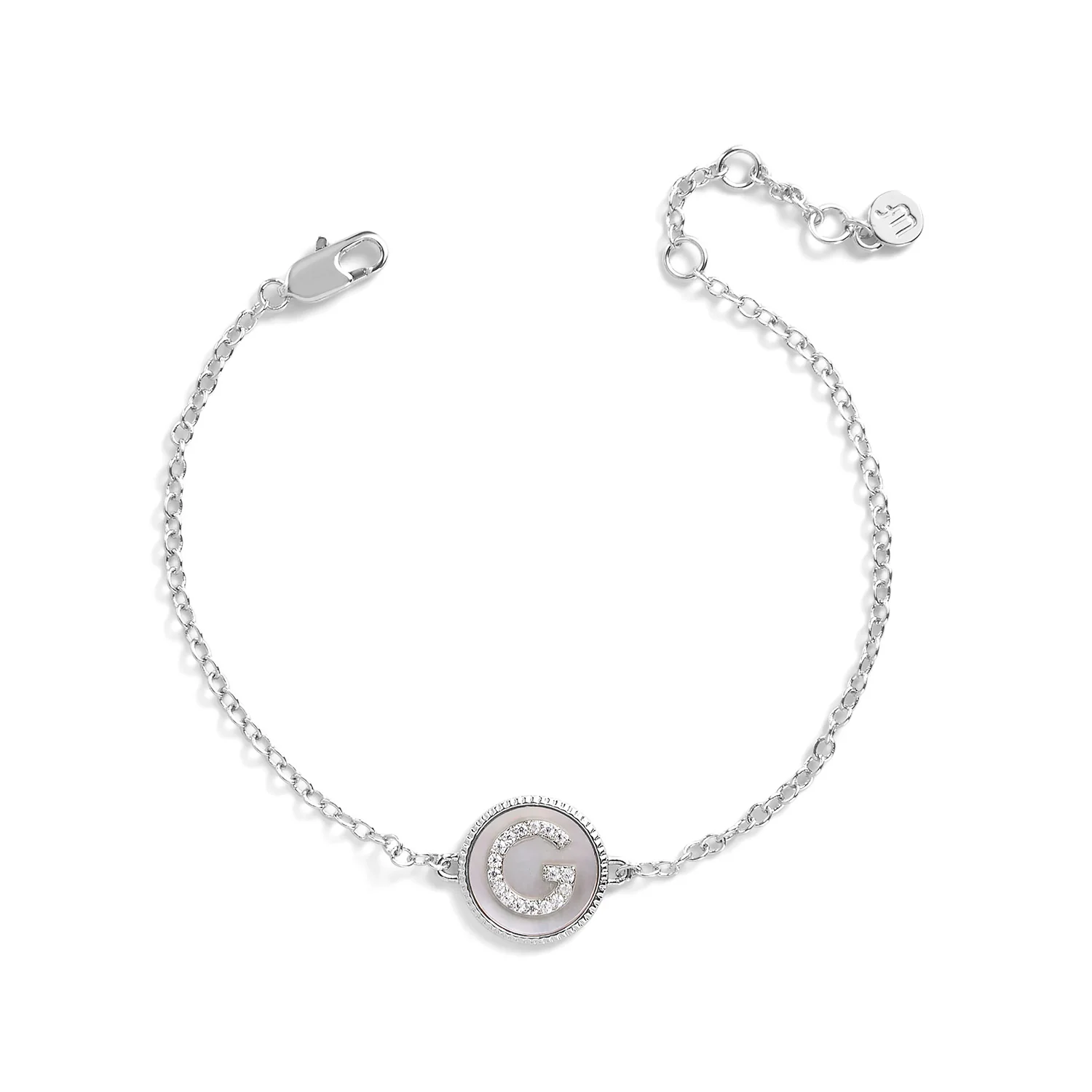 Mother of Pearl Initial Bracelet - Image 24