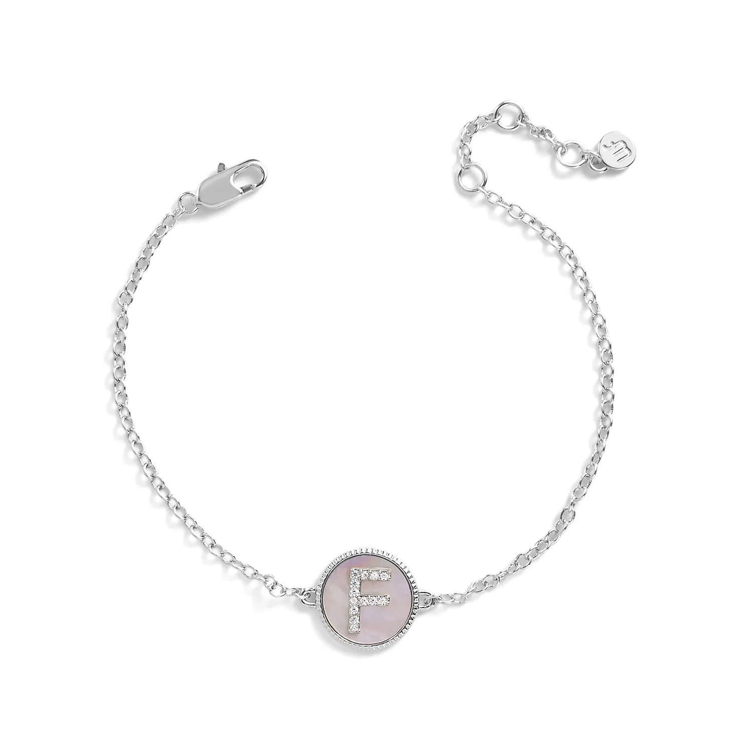 Mother of Pearl Initial Bracelet - Image 25