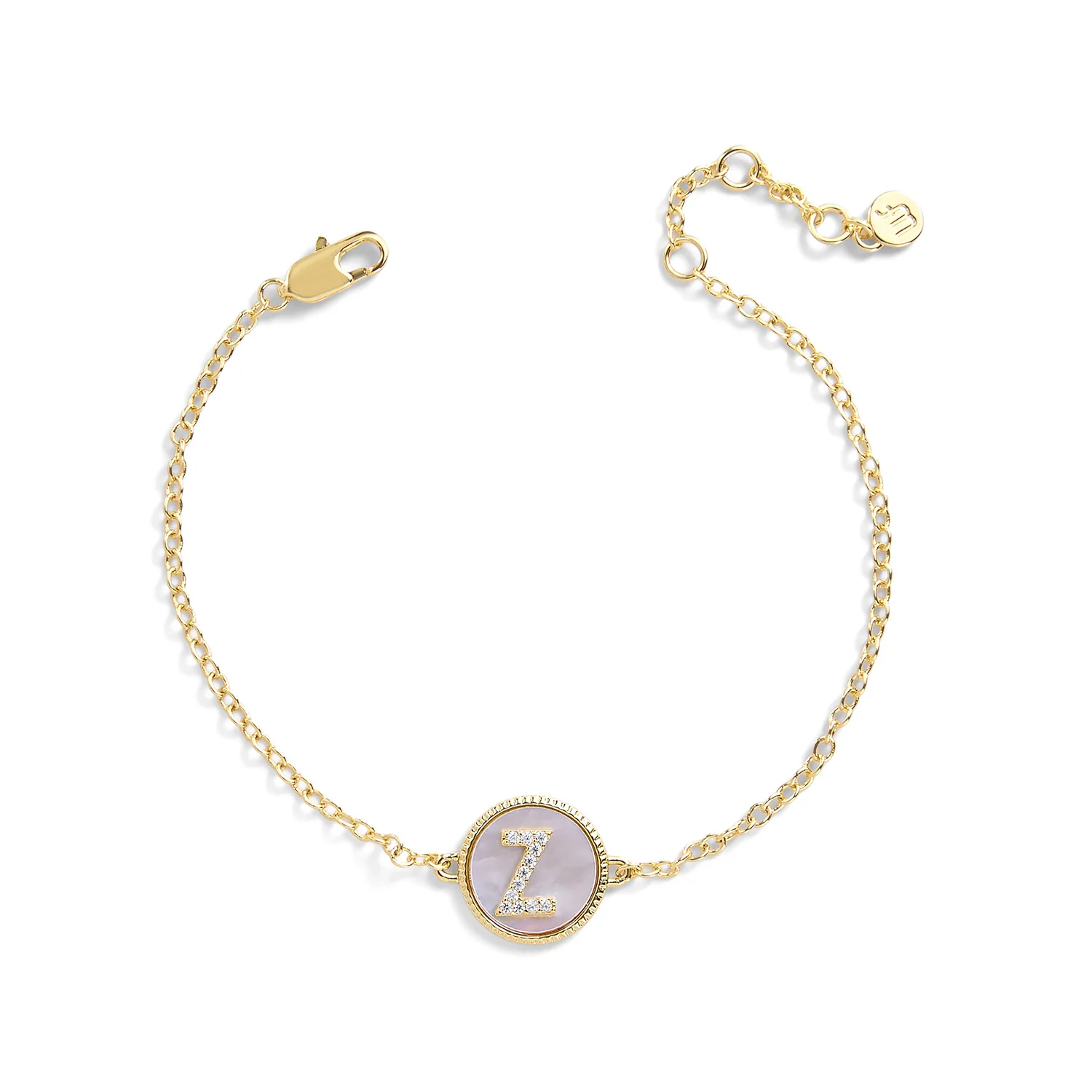 Mother of Pearl Initial Bracelet - Image 27