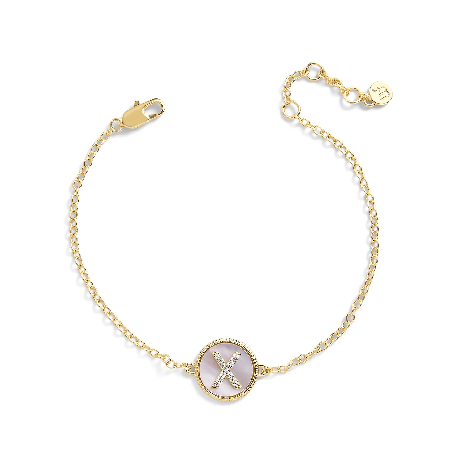 Mother of Pearl Initial Bracelet - Image 29