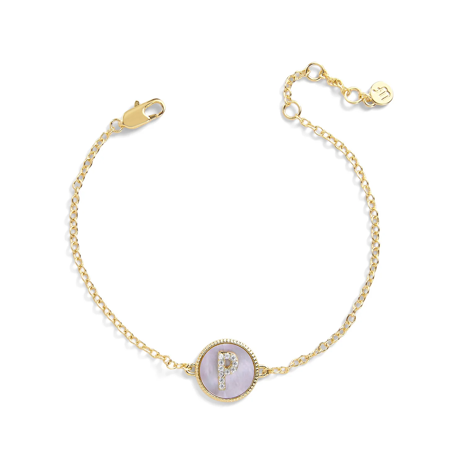 Mother of Pearl Initial Bracelet - Image 37