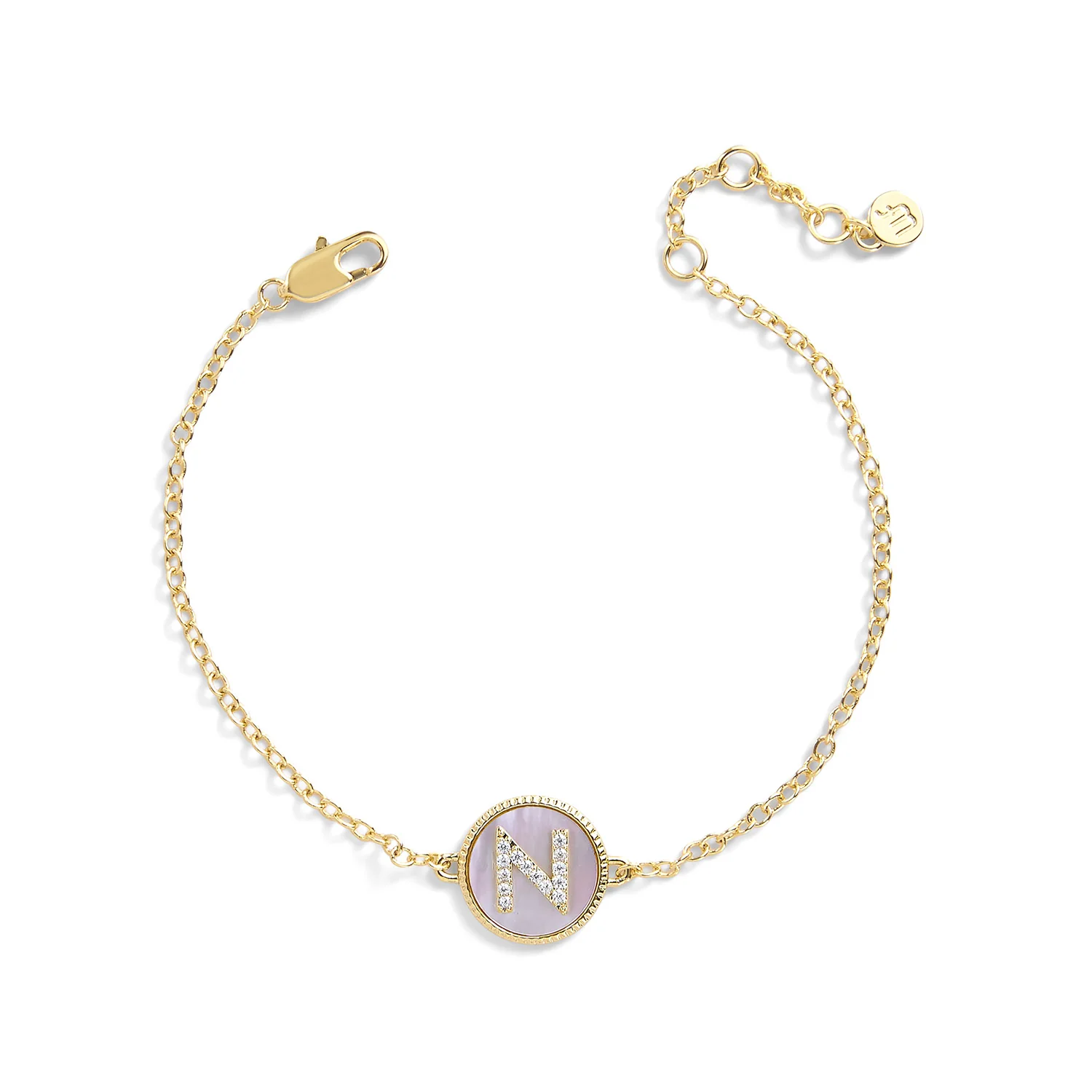 Mother of Pearl Initial Bracelet - Image 39