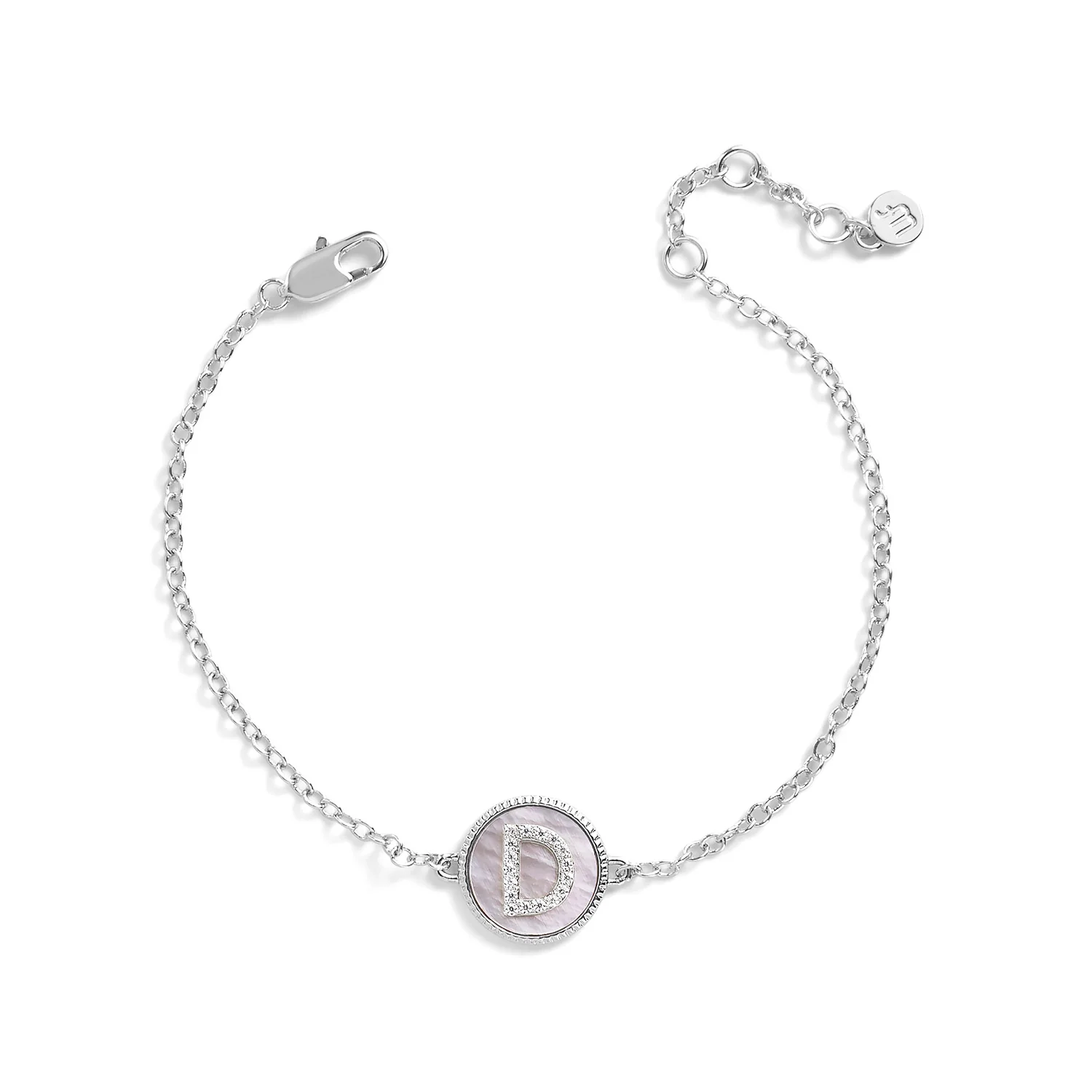Mother of Pearl Initial Bracelet - Image 4