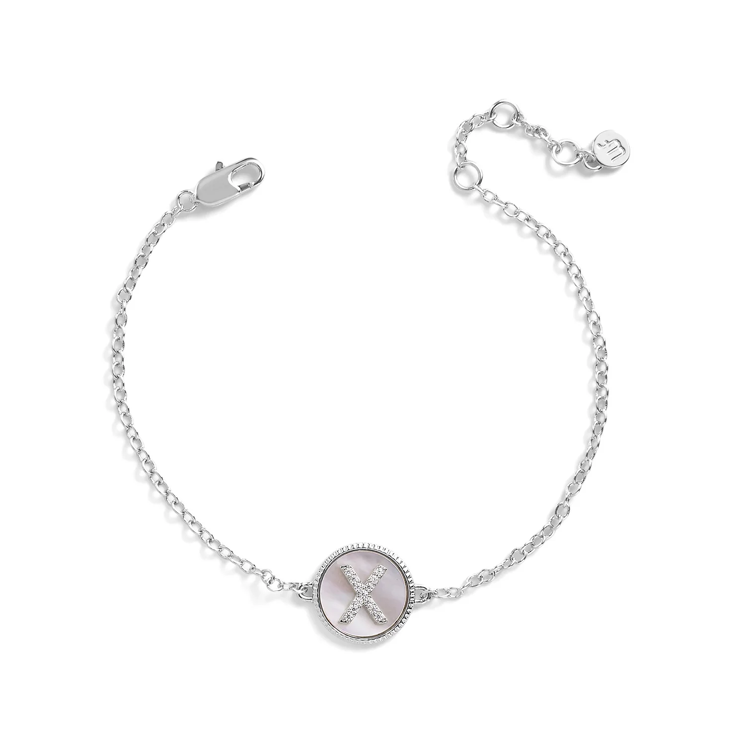 Mother of Pearl Initial Bracelet - Image 7