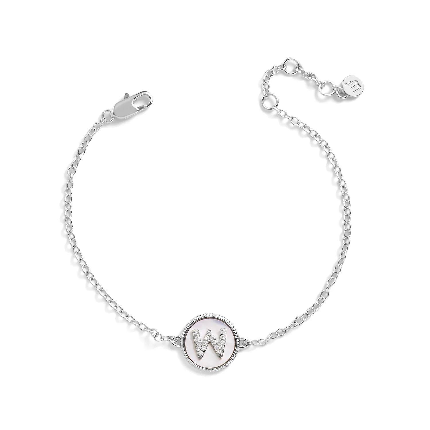 Mother of Pearl Initial Bracelet - Image 8