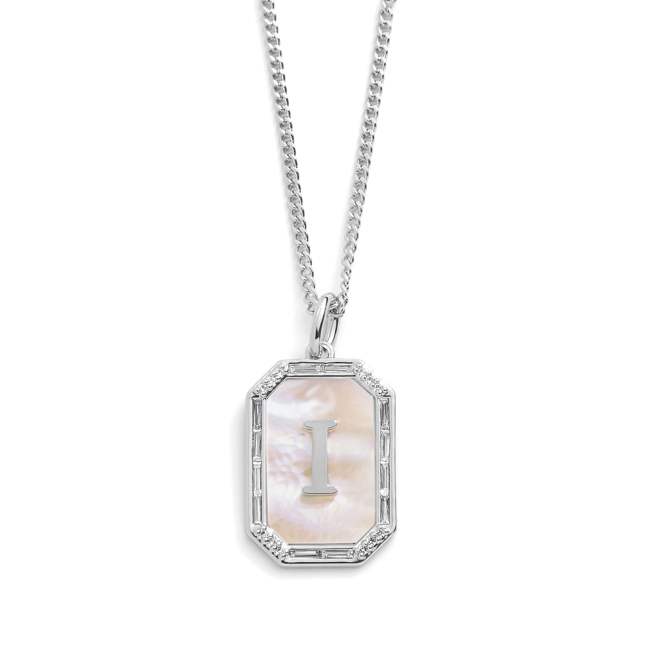 Mother Of Pearl Initial Necklace - Image 18