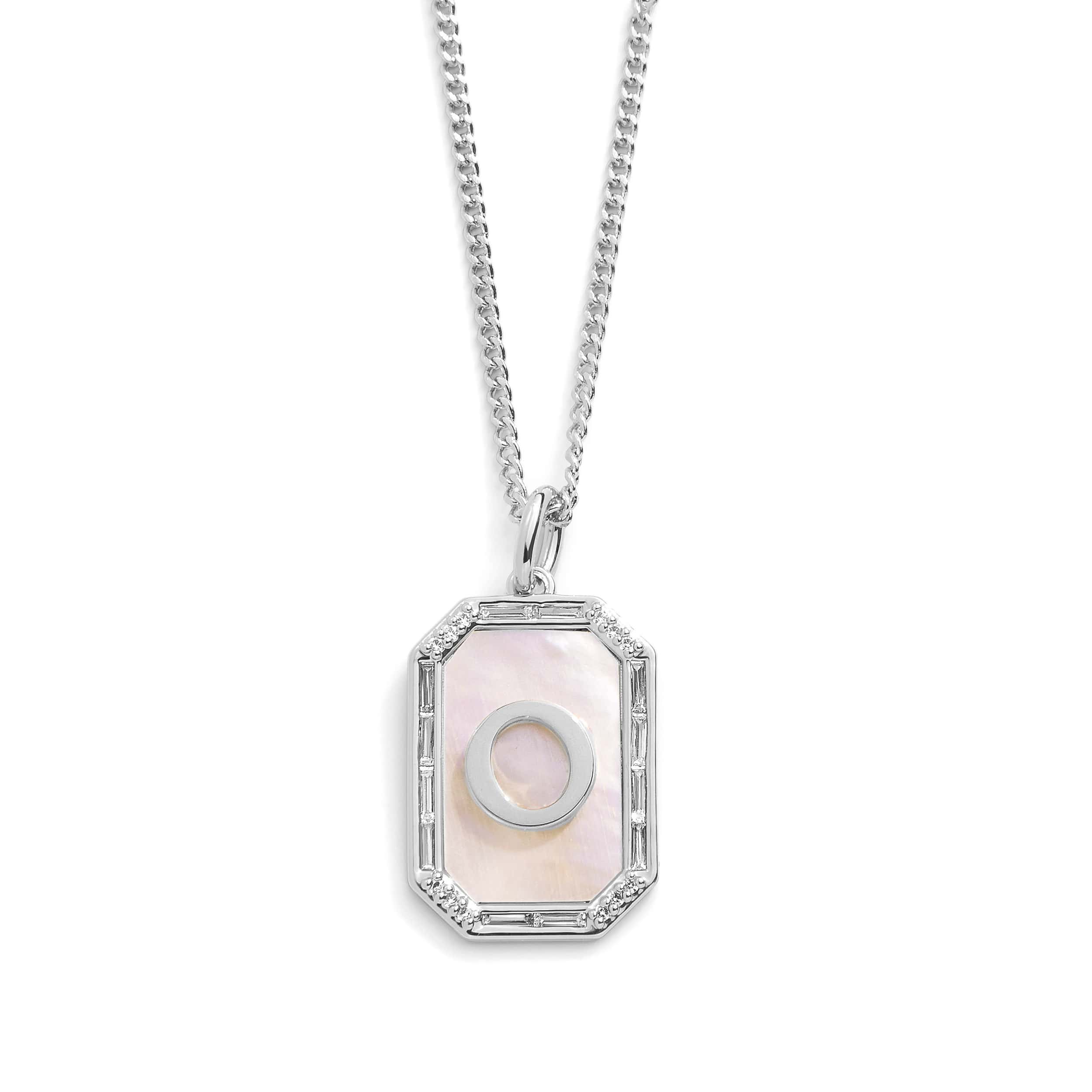Mother Of Pearl Initial Necklace - Image 30