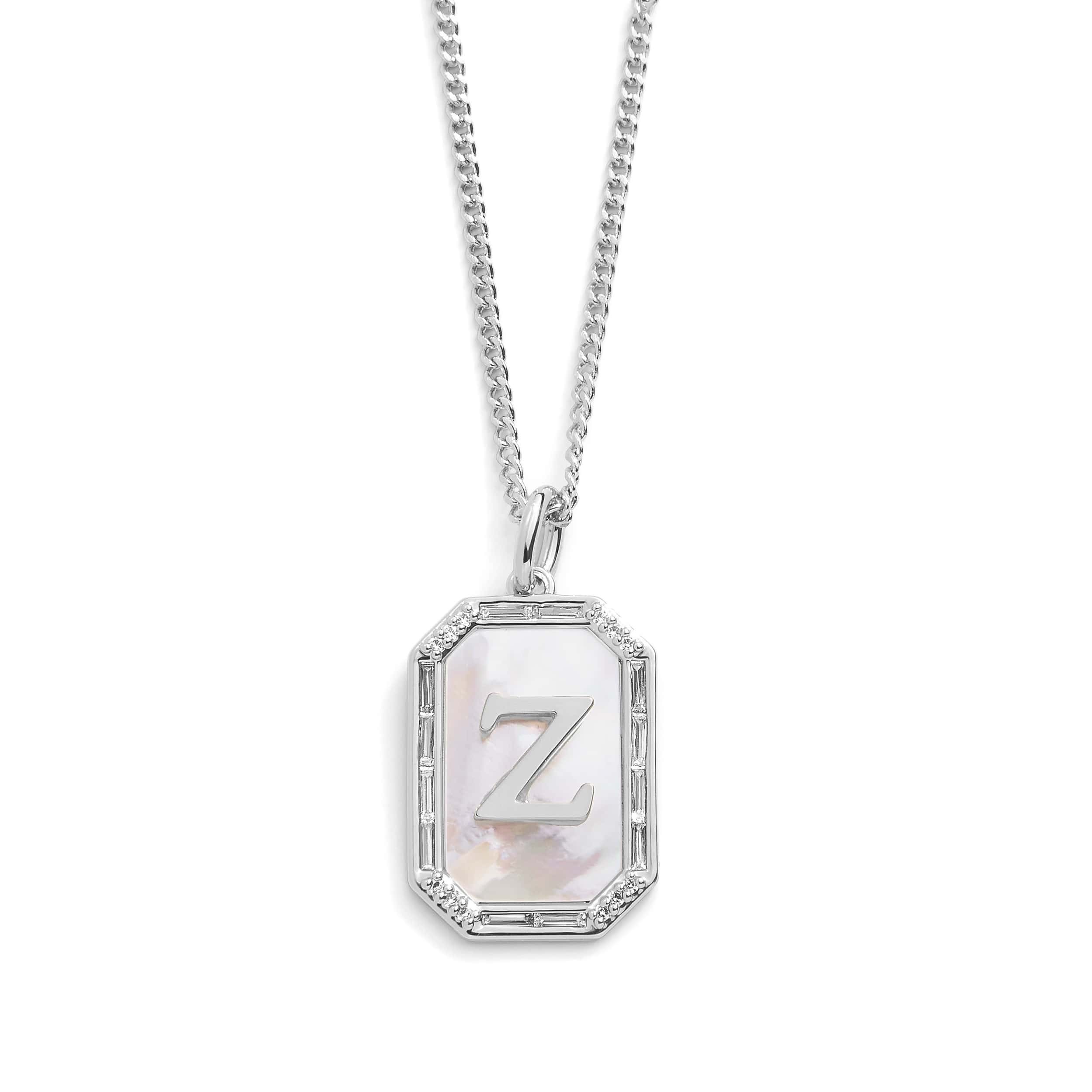Mother Of Pearl Initial Necklace - Image 52