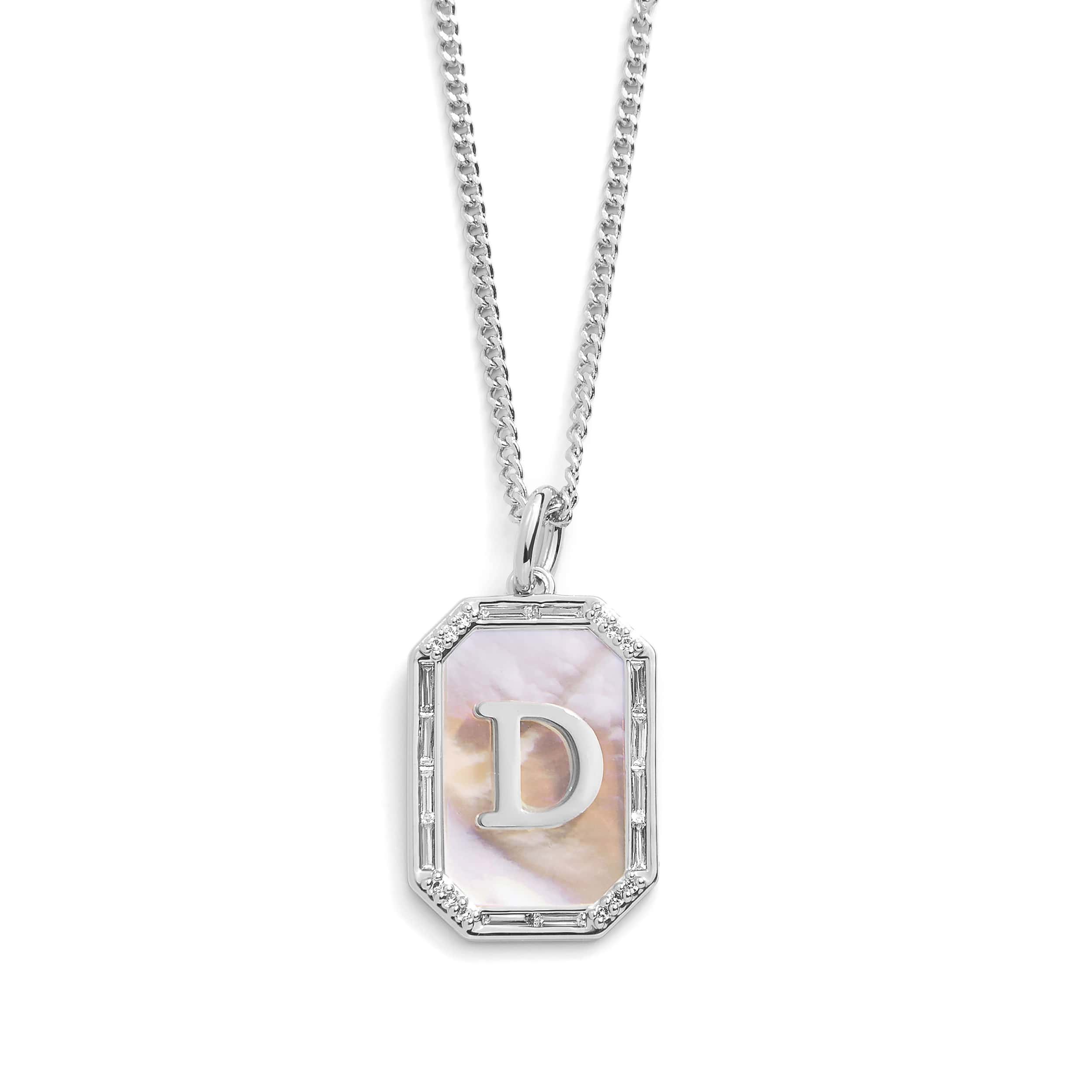 Mother Of Pearl Initial Necklace - Image 8