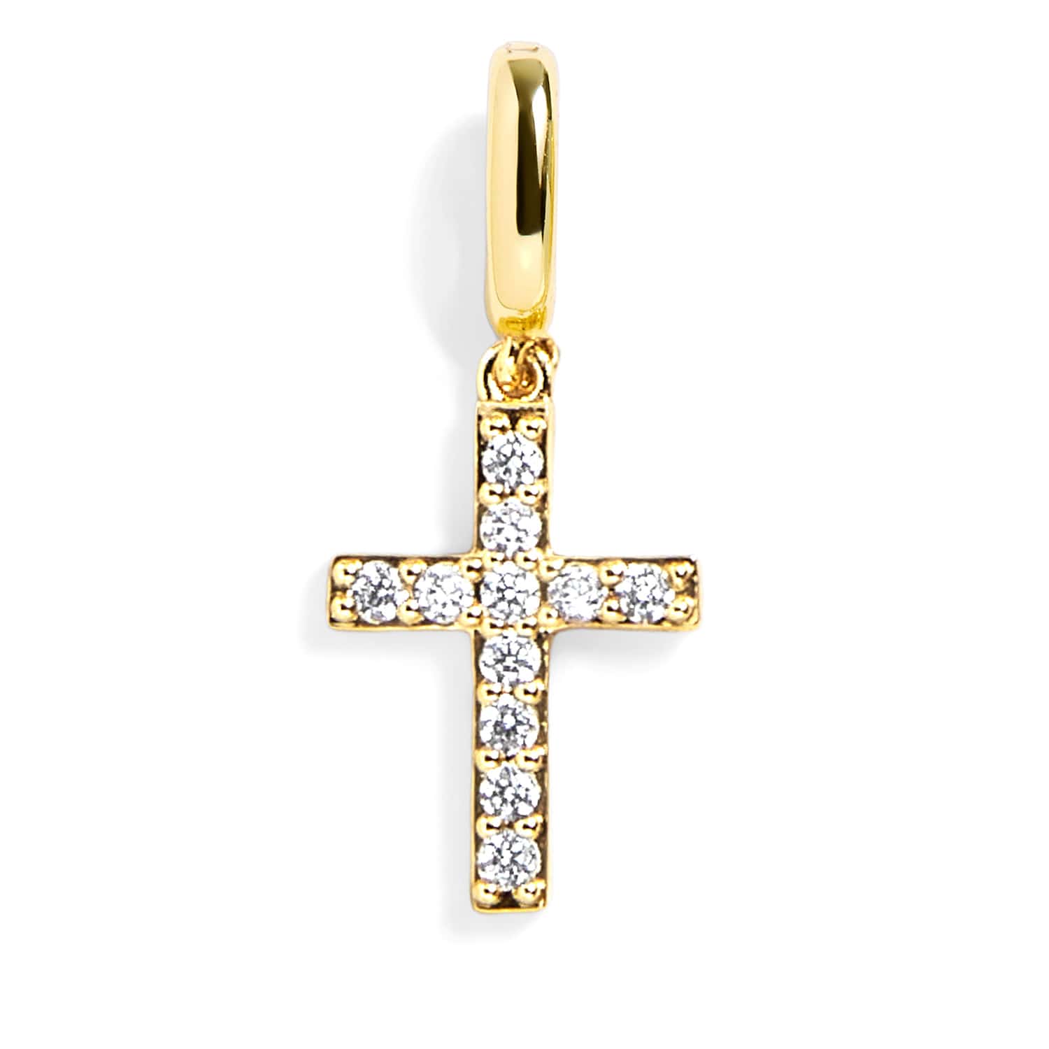 Pavé Cross Charm - Image 2