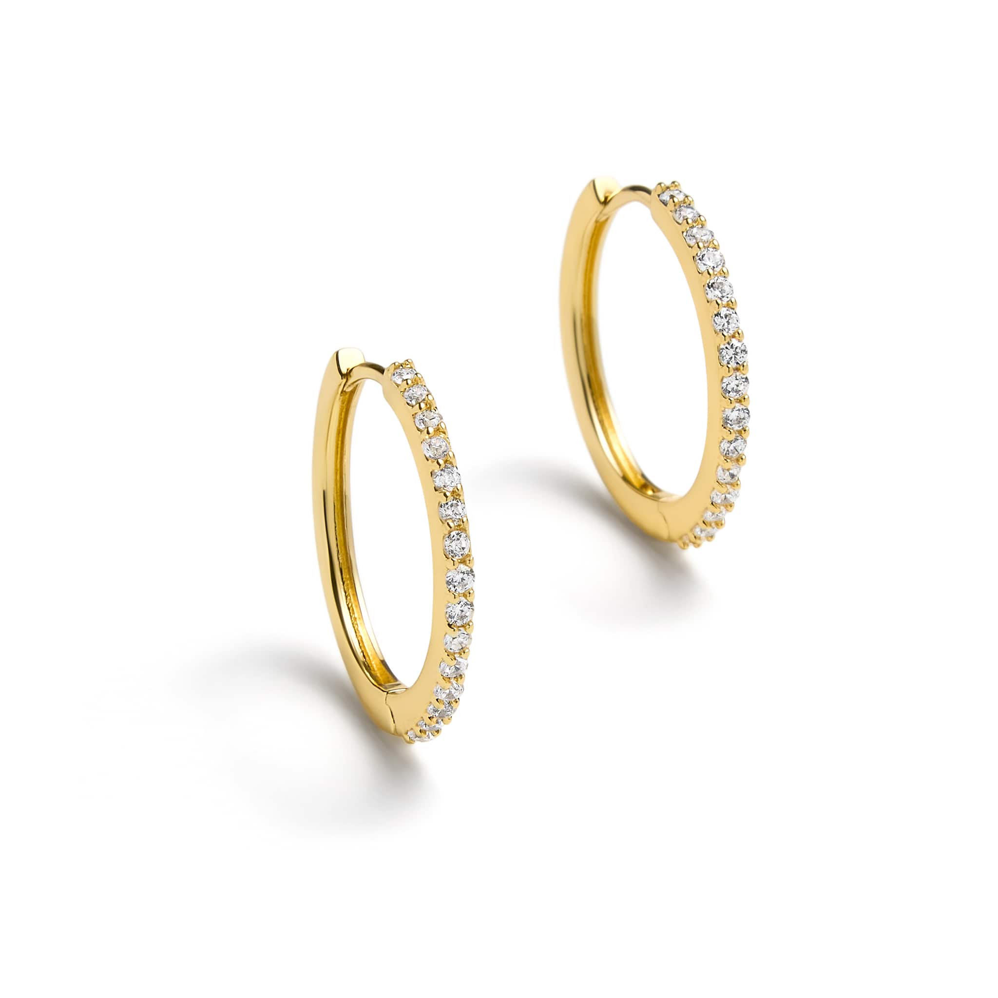 Pavé Hoop Earrings - Image 2