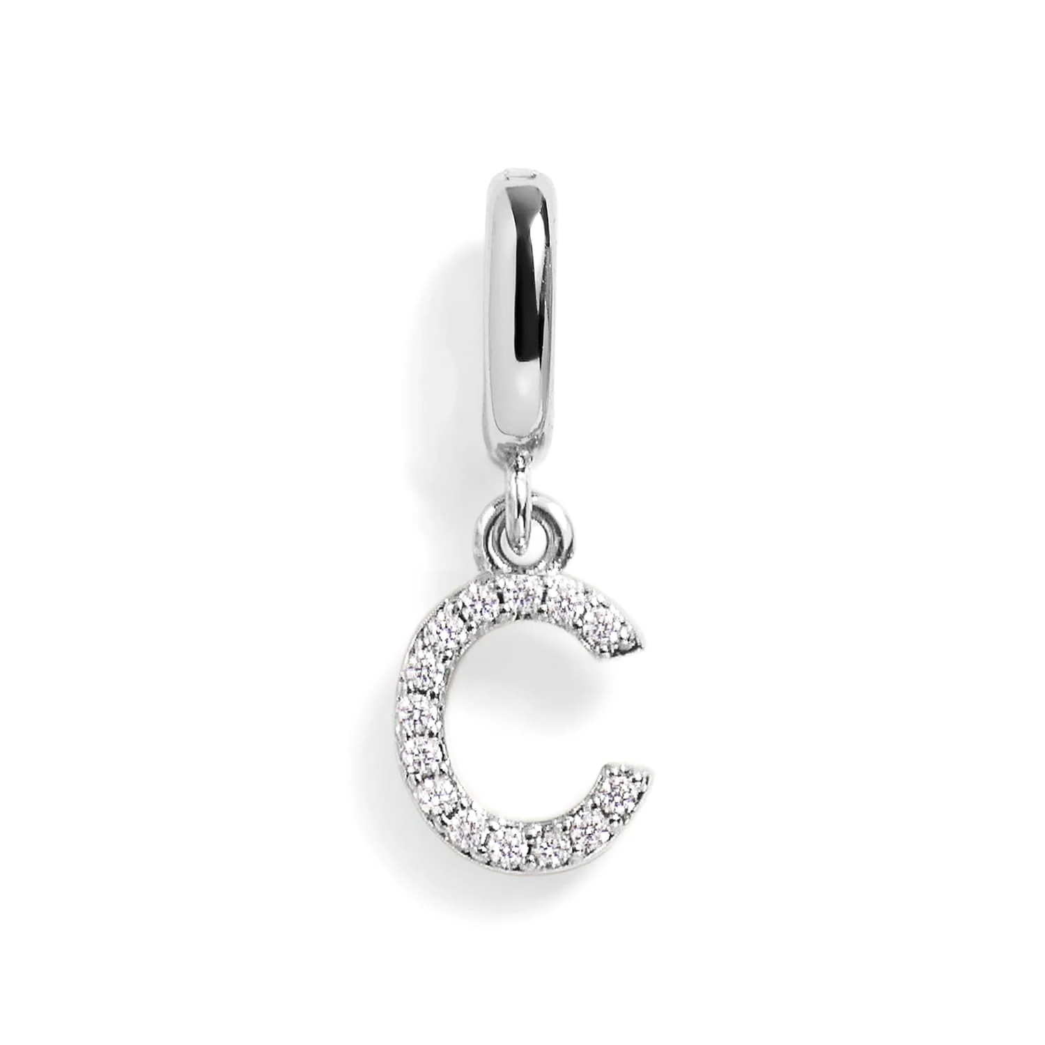 Pavé Letter Charm - Image 3