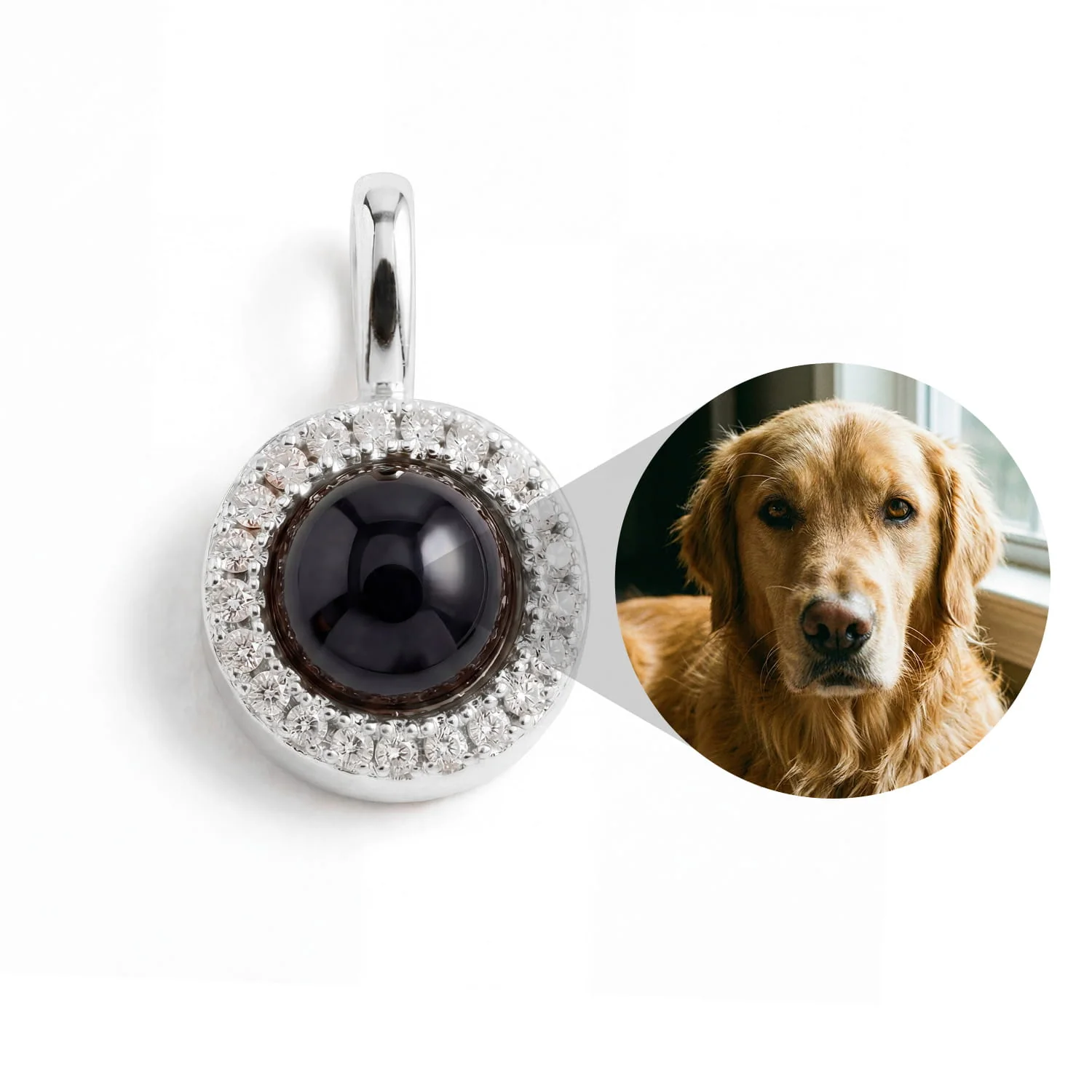 Personalized Birthstone Circle Photo Charm - Image 5