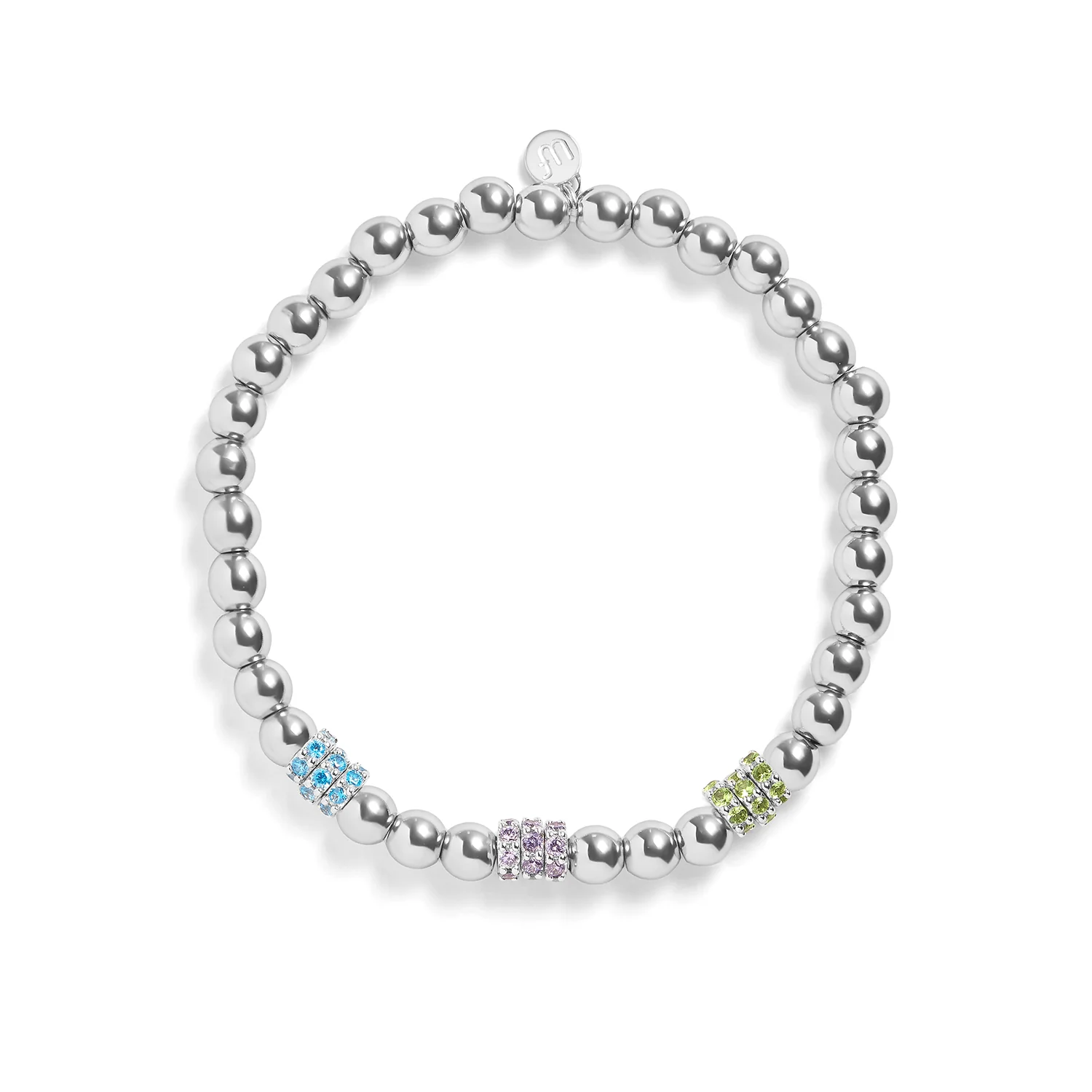 Personalized Birthstone Stretch Bracelet - Image 4