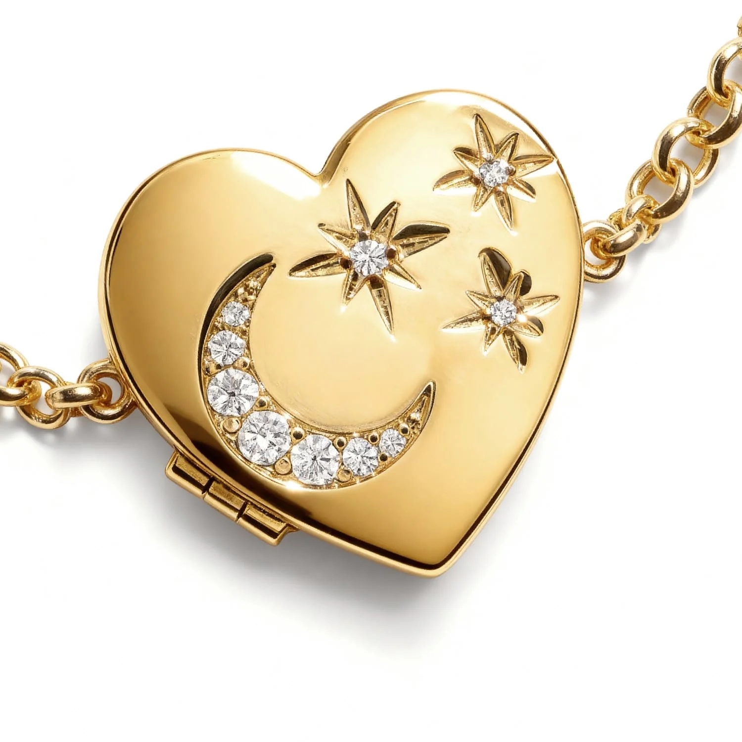 Personalized Celestial Locket Bracelet - Image 3