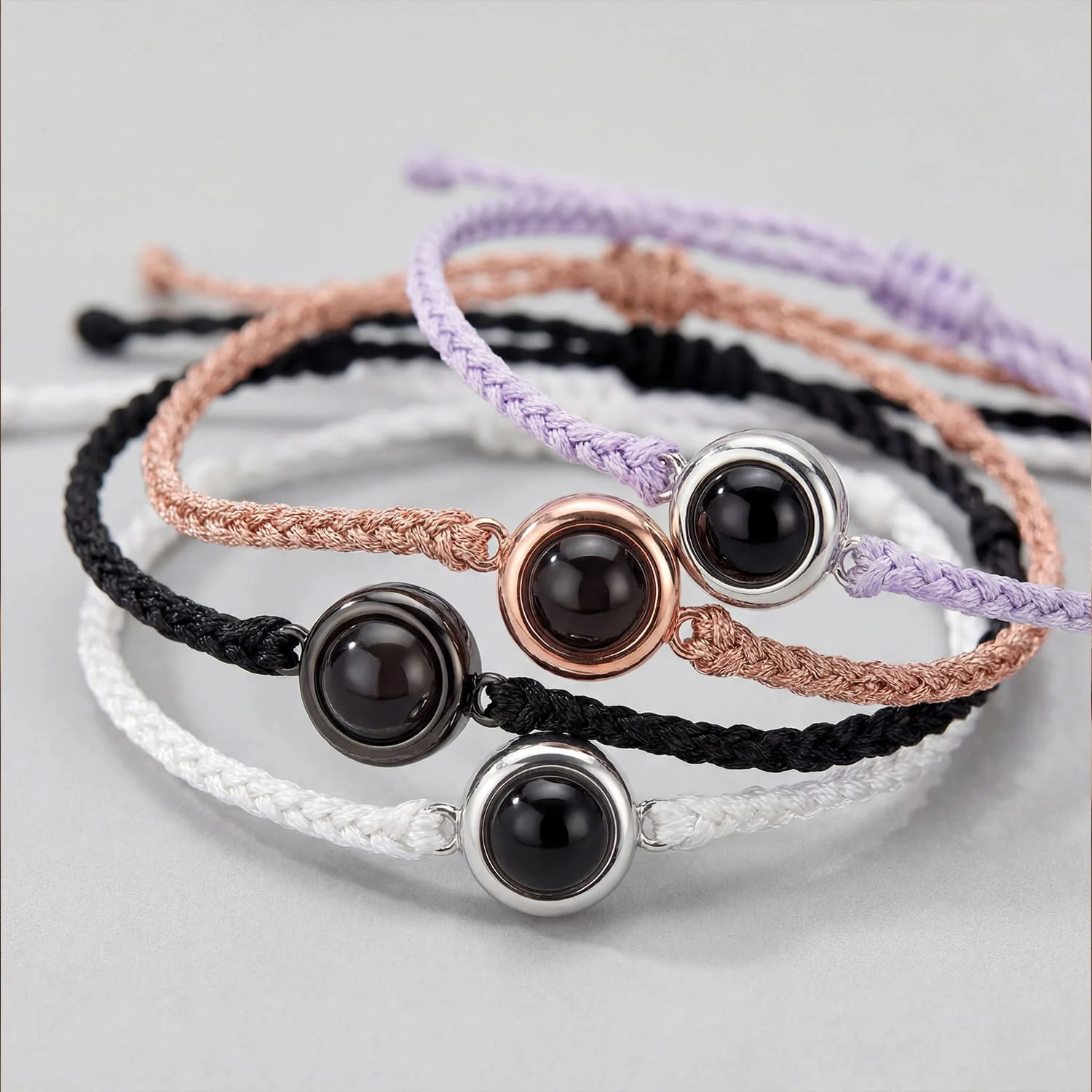 Personalized Circle Photo Bracelet - Image 31