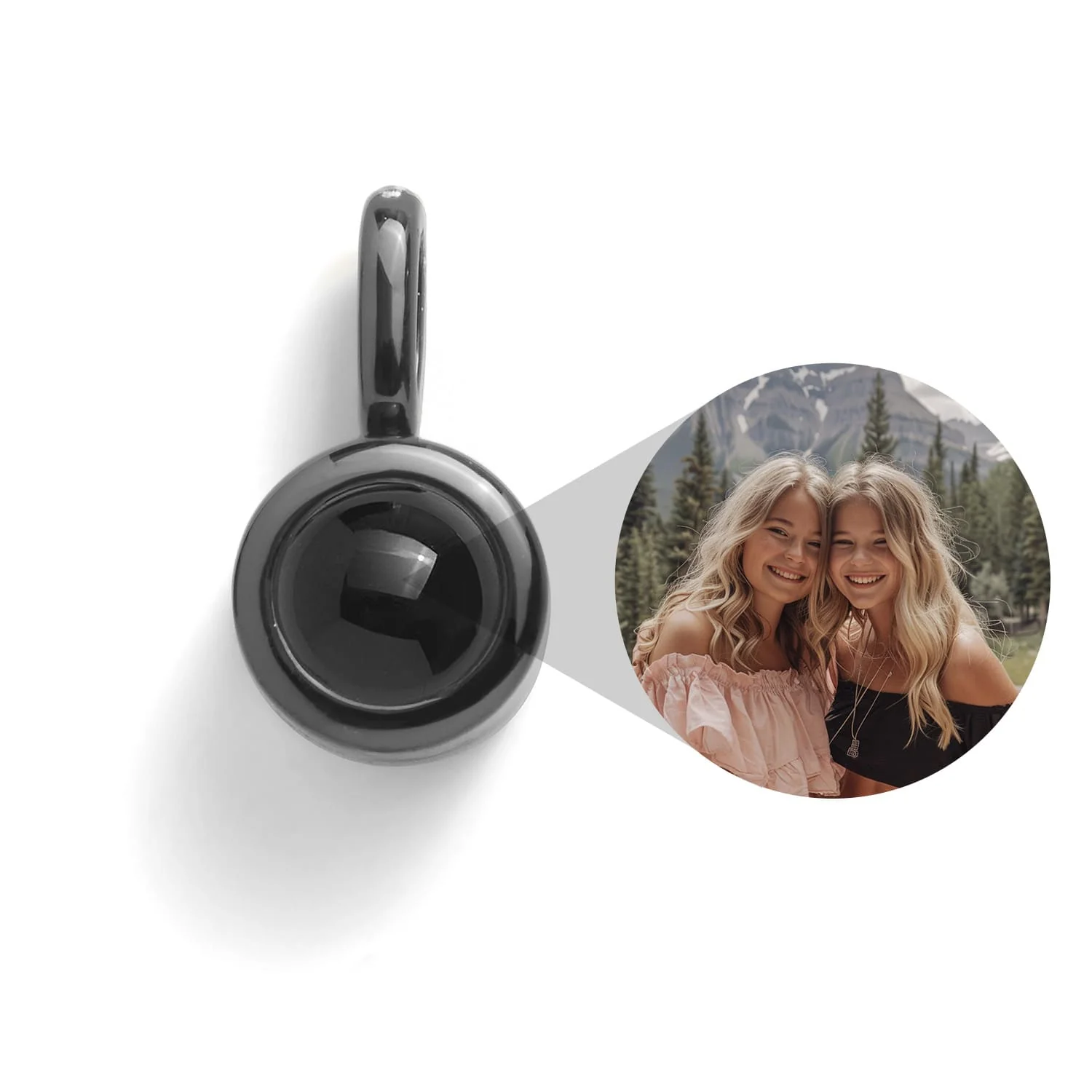 Personalized Circle Photo Charm - Image 4