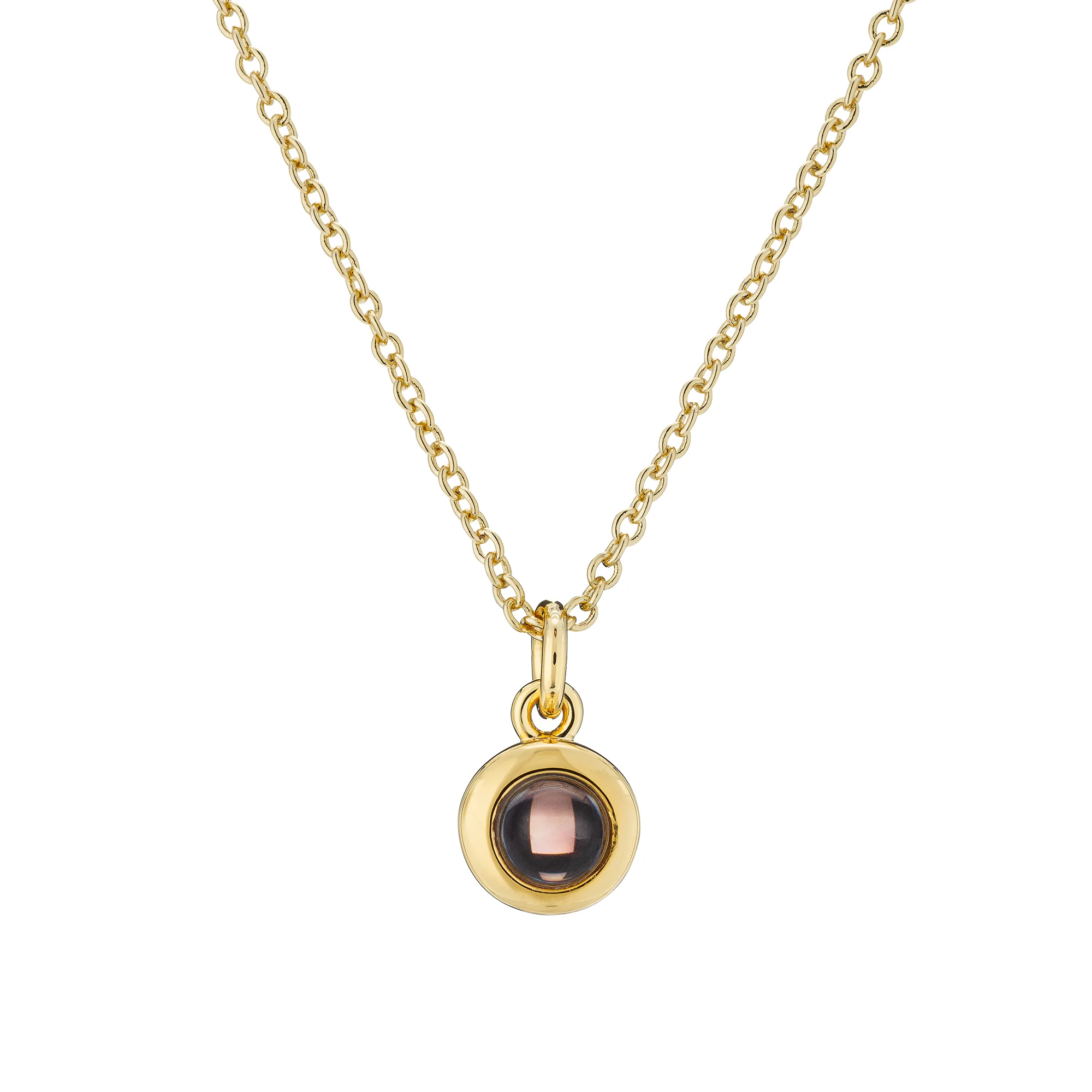 Personalized Circle Photo Necklace - Image 5